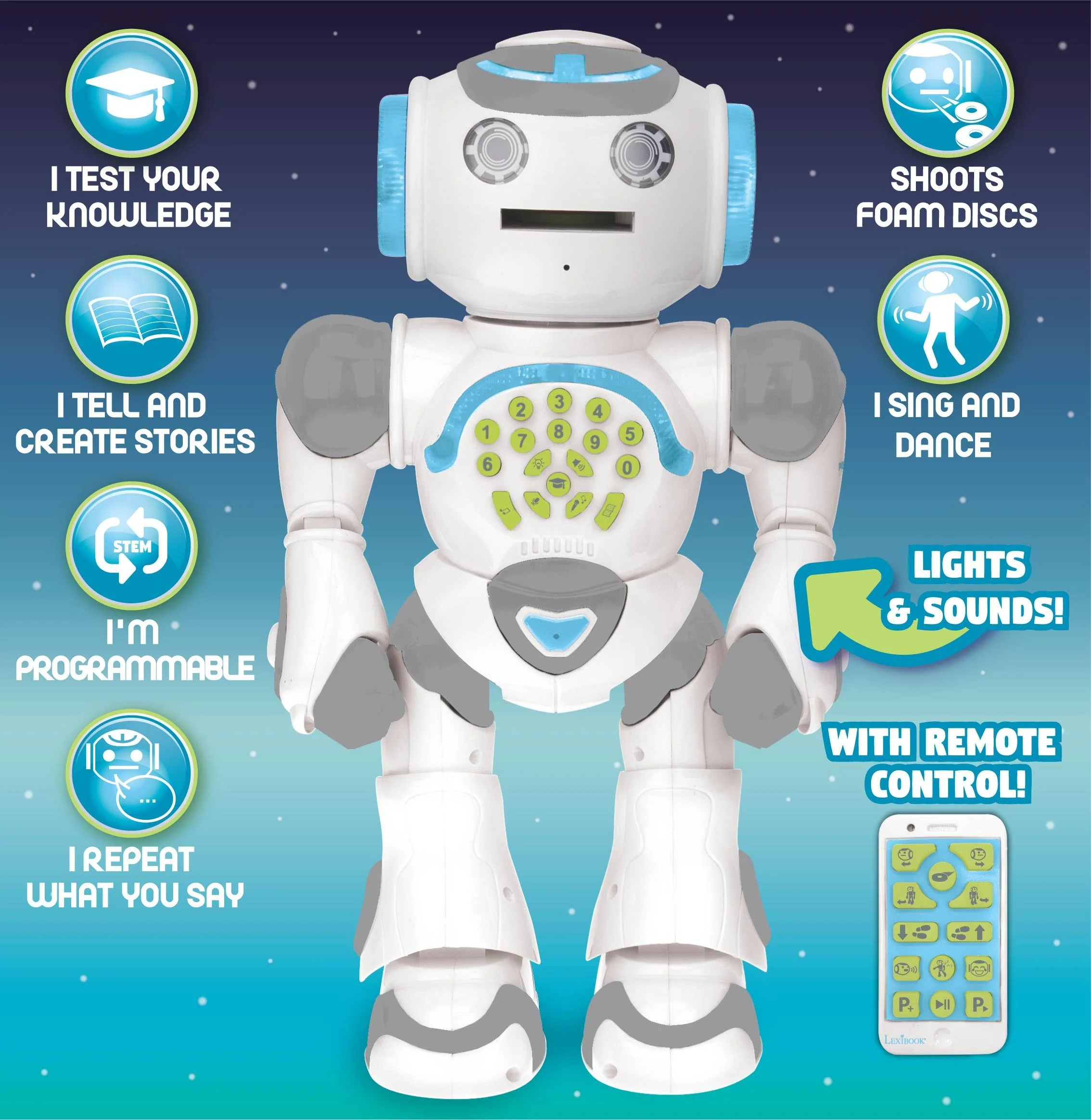 Lexibook POWERMAN Max - Interactive STEM Educational Robot - Image 2