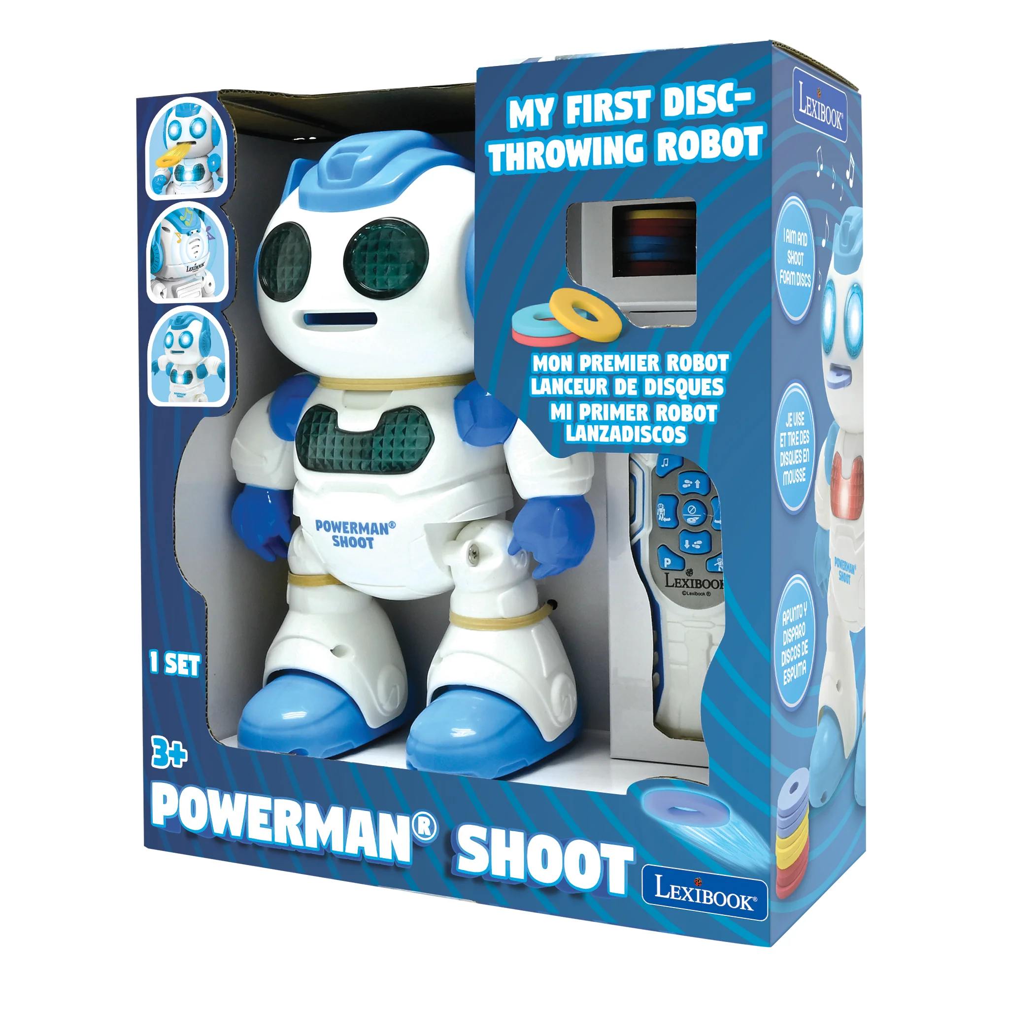LEXIBOOK Powerman® Shoot STEM robot, dance, music, demo incl remote control & foam discs - Image 9