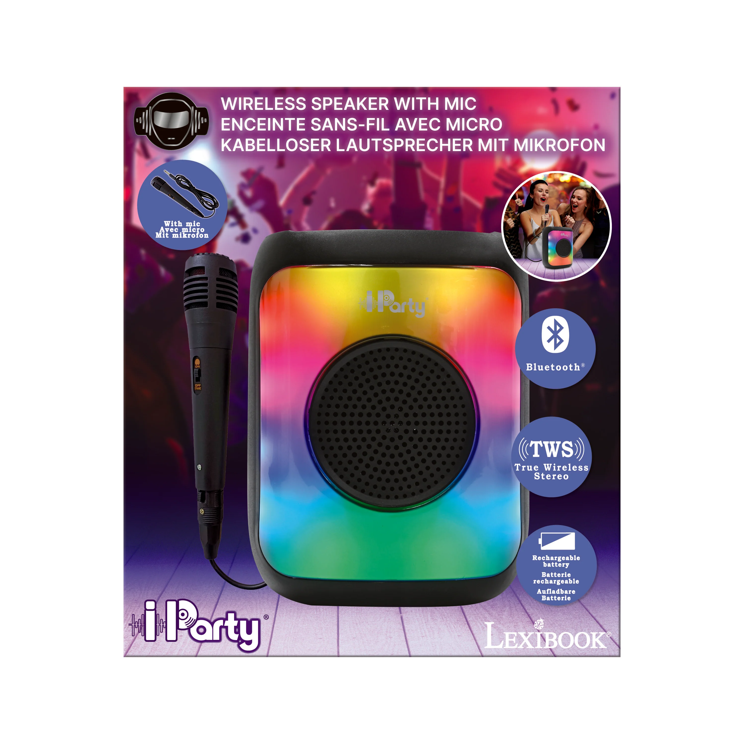 LEXIBOOK Small size Flame Bluetooth® Speaker with mic - Image 5