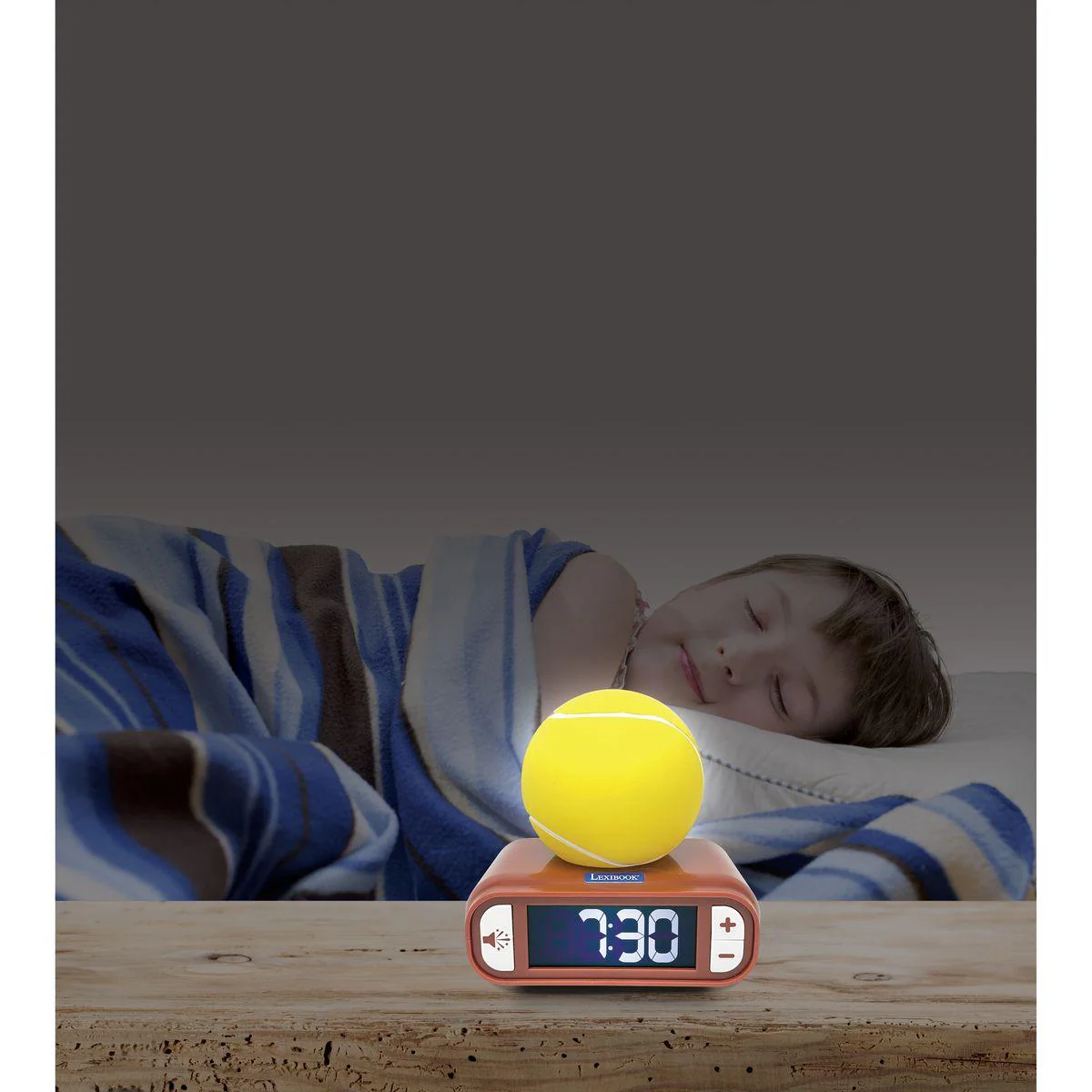 LEXIBOOK Tennis Night light Alarm Clock - Tennis Inspired Sounds - Image 5