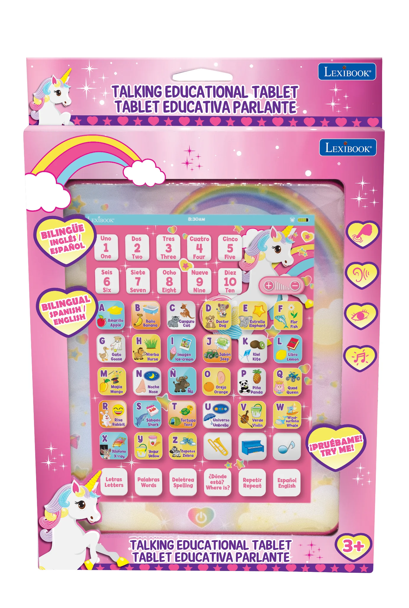 Lexibook Unicorn Educational Bilingual Tablet - Image 3