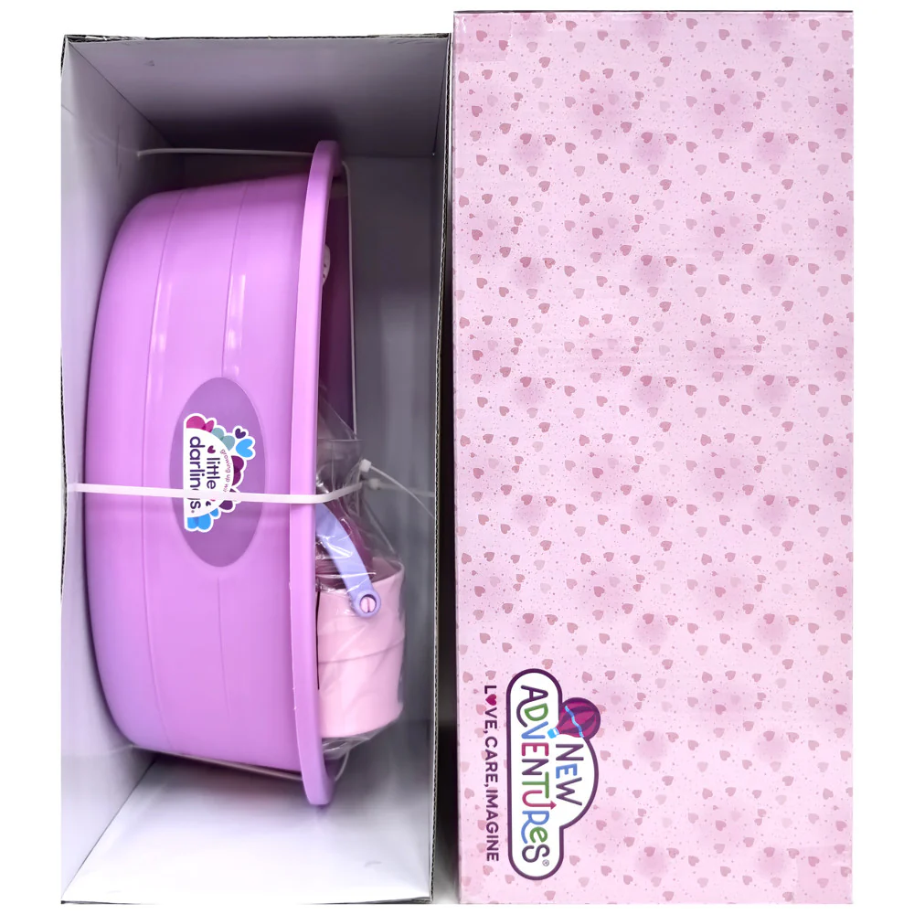 Little Darlings 12-inch Wash N' Play Baby Set with Unicorn Cover-Up - Image 5