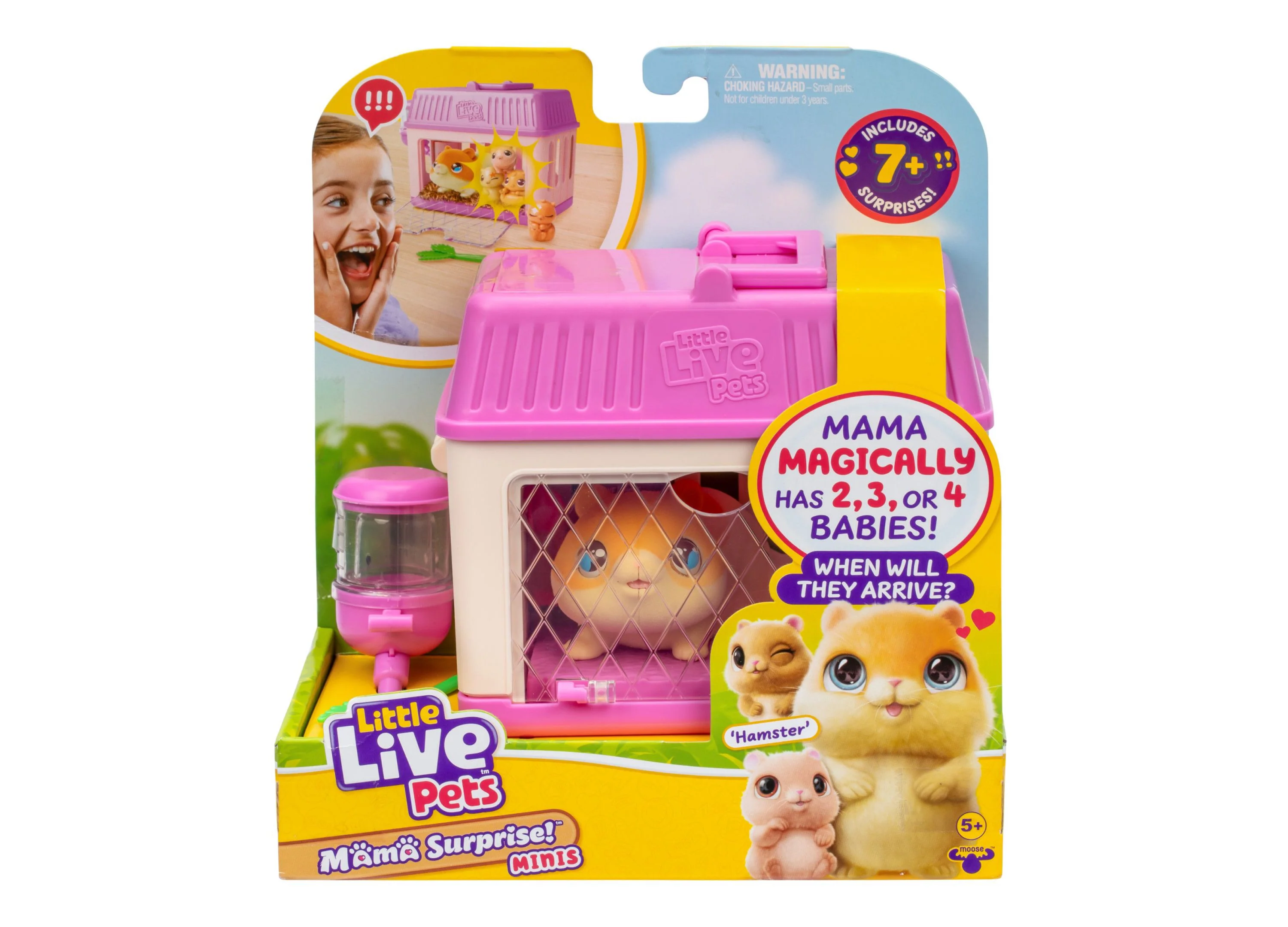 Little Live Pets Mama Surprise Playset - Mini Hamster Family - Image 2