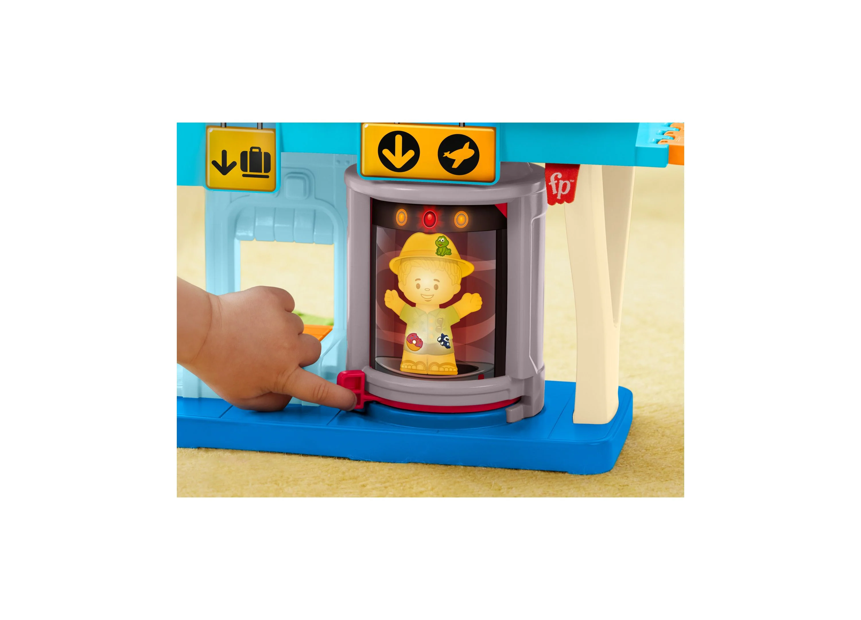 Fisher-Price Little People Everyday Adventures Airport Playset with Airplane and Figures - Image 5