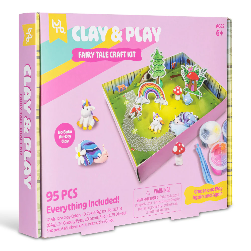 Little Yellow Bicycle Fairy Tale Friends Clay Craft Kit - 95pcs - Image 5