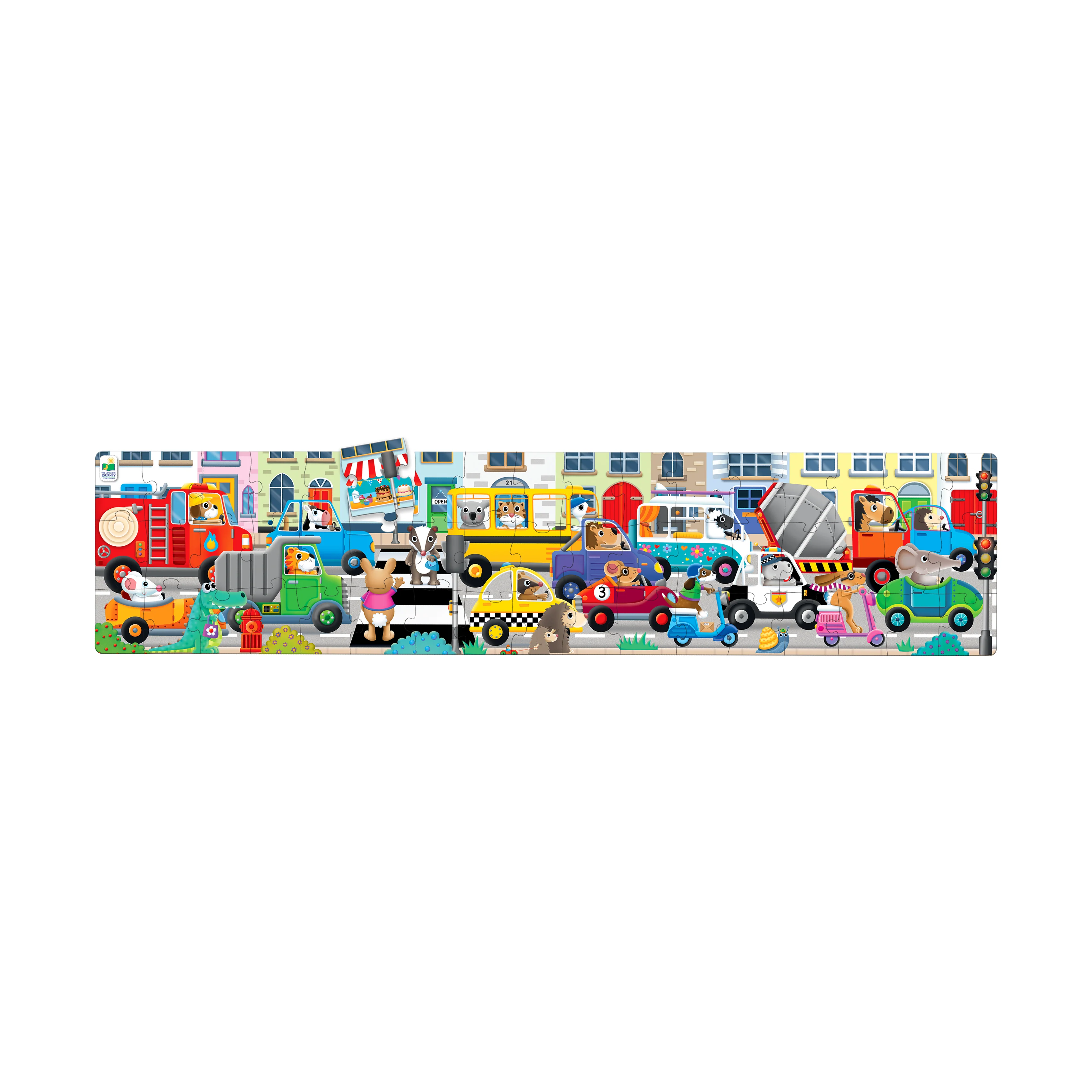 Jumbo Traffic Jam Floor Puzzle - 51 pc - Image 2