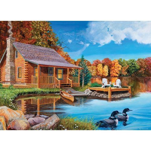 Cobble Hill Loon Lake Scenery Jigsaw Puzzle - 500 pc - Image 4