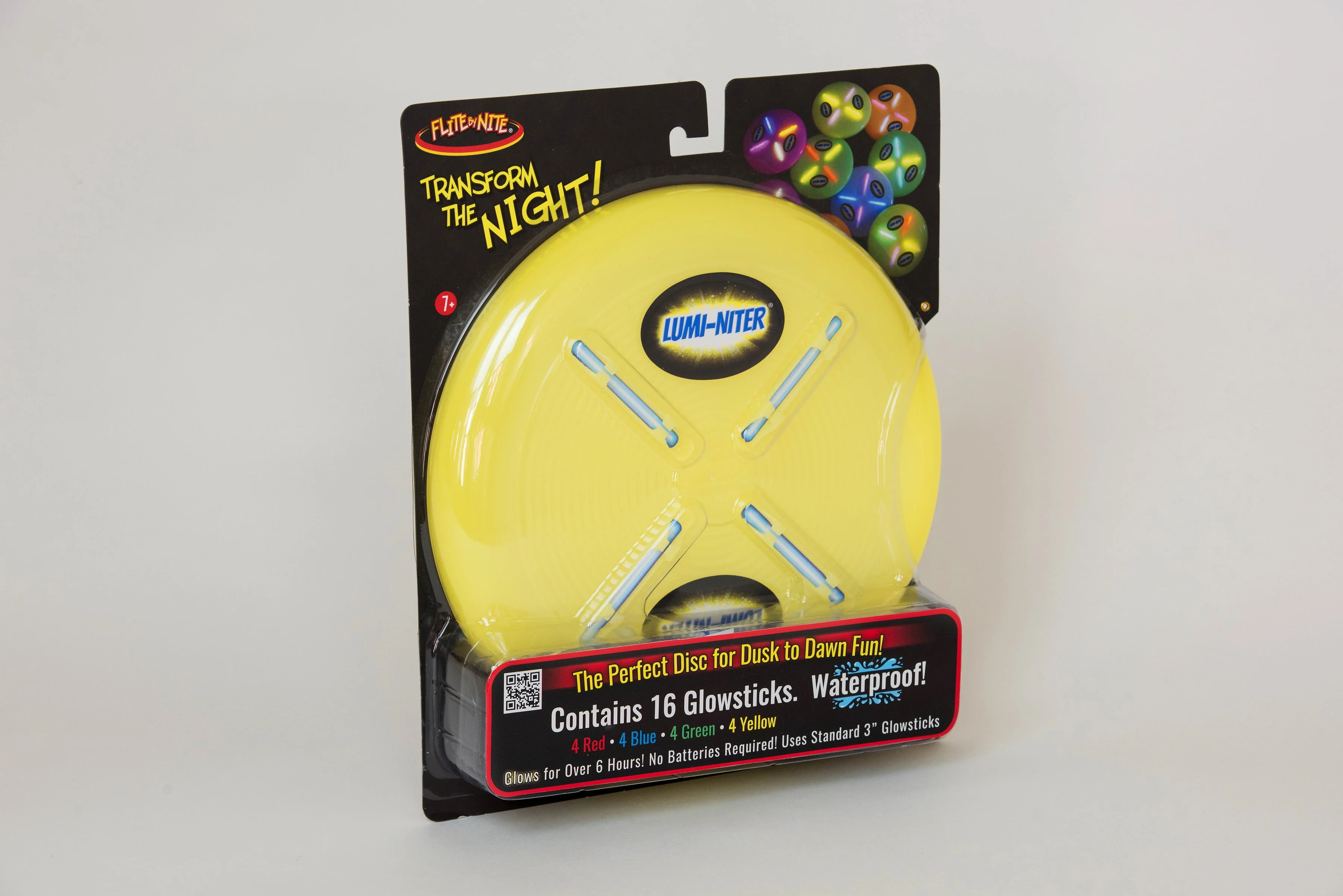 Lumi-niter Glow Disc Kit - Yellow, Waterproof Floating Frisbee - Image 2