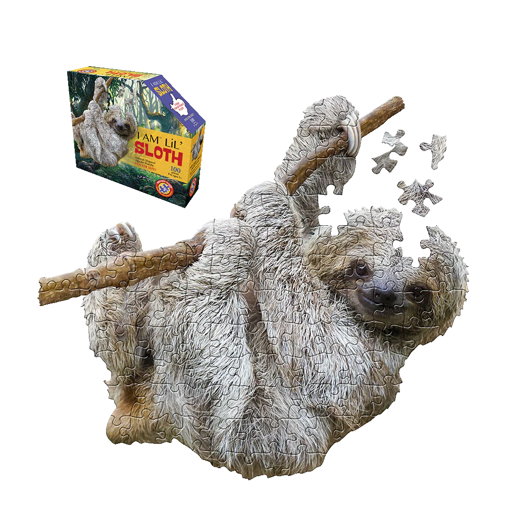 Madd Capp Jungle Animals Sloth Jigsaw Puzzle - 100 pc