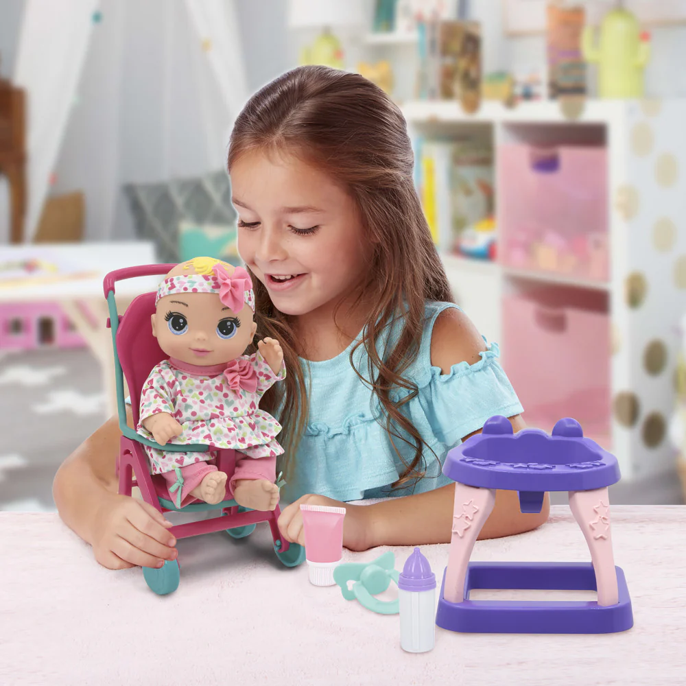 Magic Nursery 8" Stroll N Scoot Set - Hearts & Colors Playset for Toddlers - Image 4