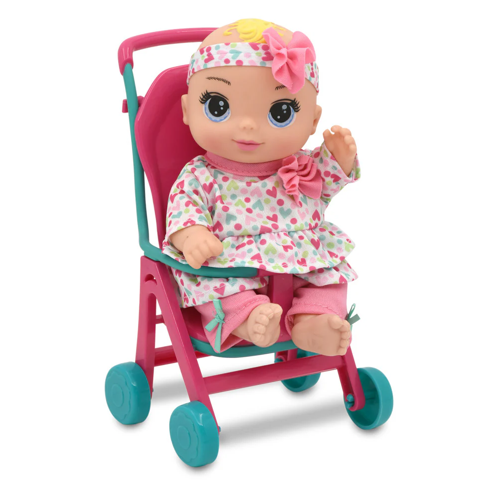 Magic Nursery 8" Stroll N Scoot Set - Hearts & Colors Playset for Toddlers - Image 5