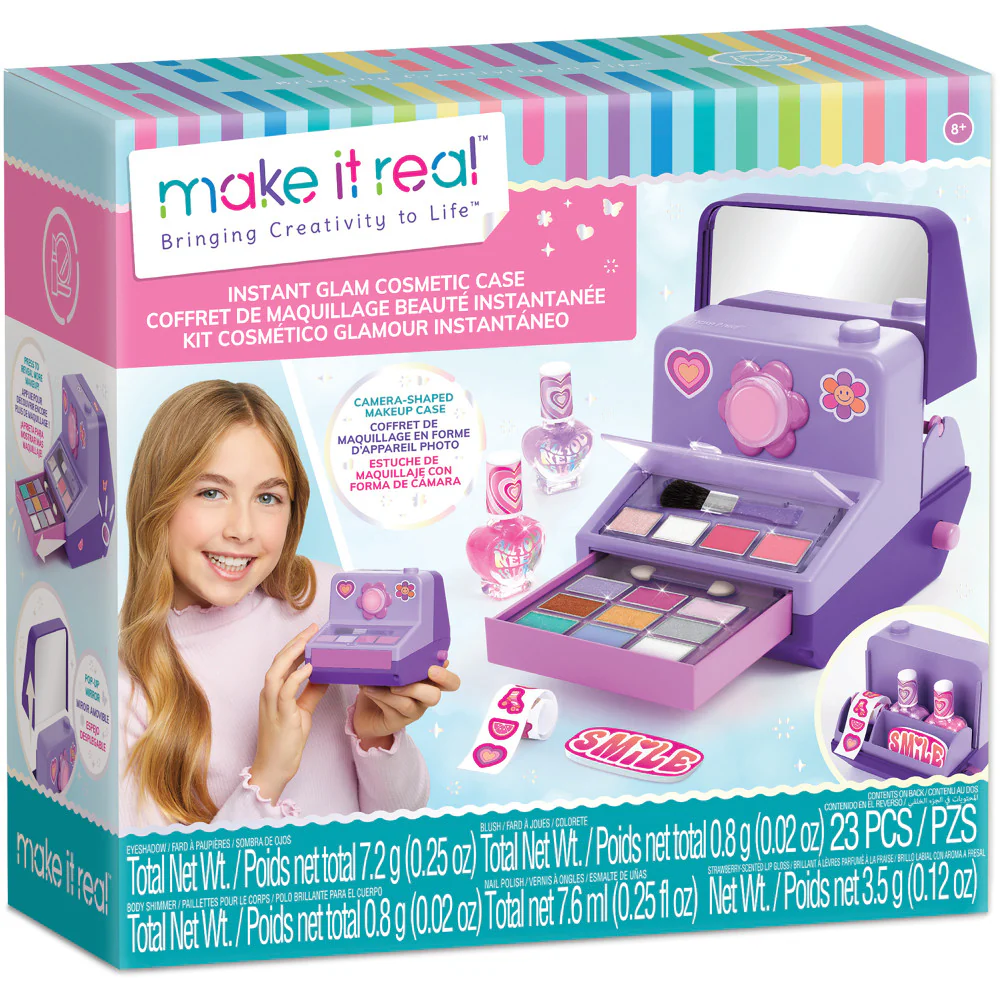 Make It Real Instant Glam 23pc Camera Shaped Cosmetic Case Set