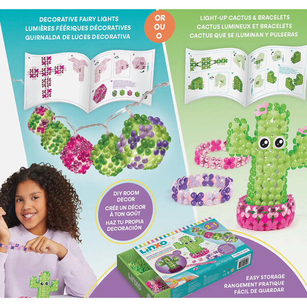 Make It Real LinXo Lookin' Sharp! Light-Up Decor 294pc DIY Craft Kit - Image 5