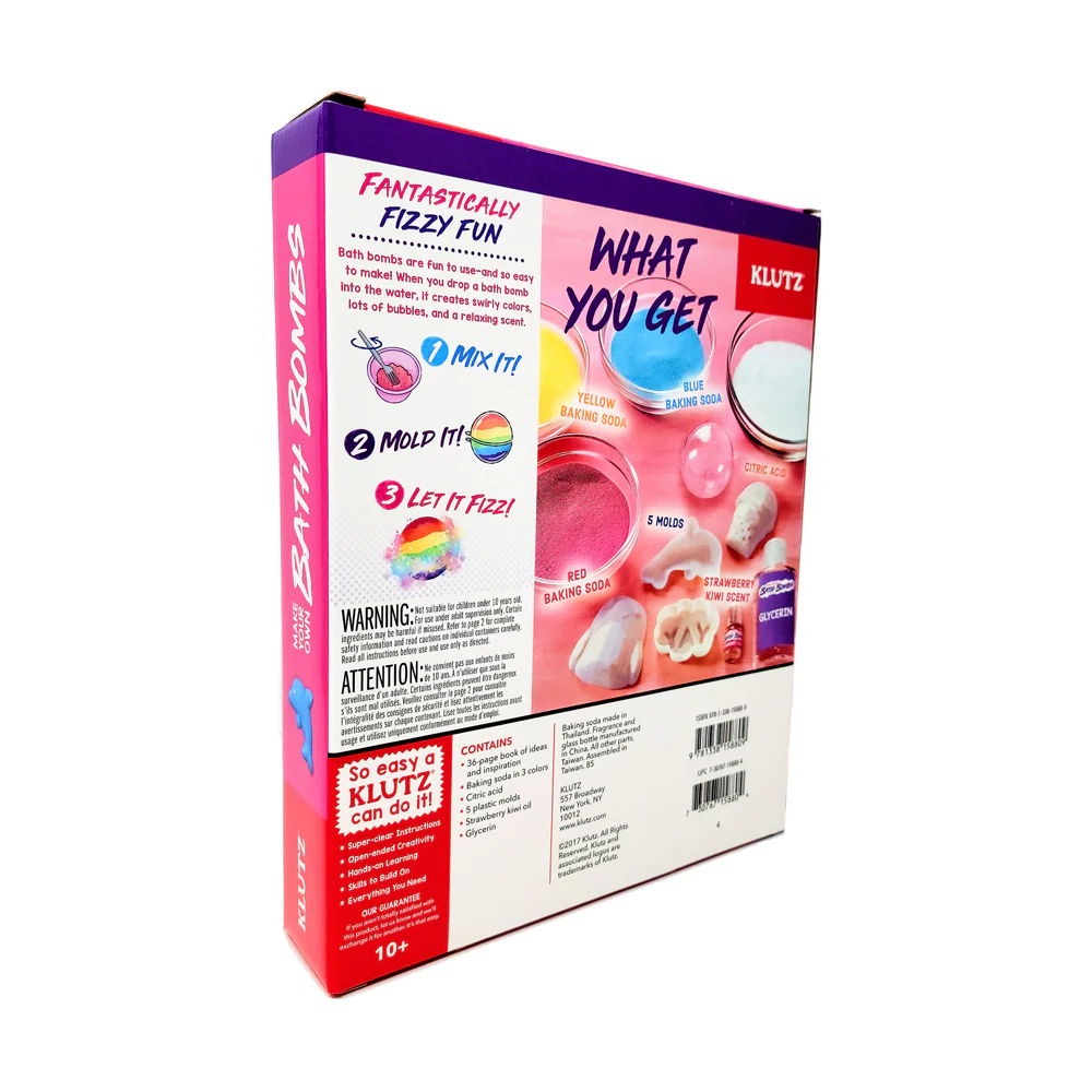Klutz DIY Bath Bomb Creation Kit - Colorful Fizzing Bath Bombs - Image 3