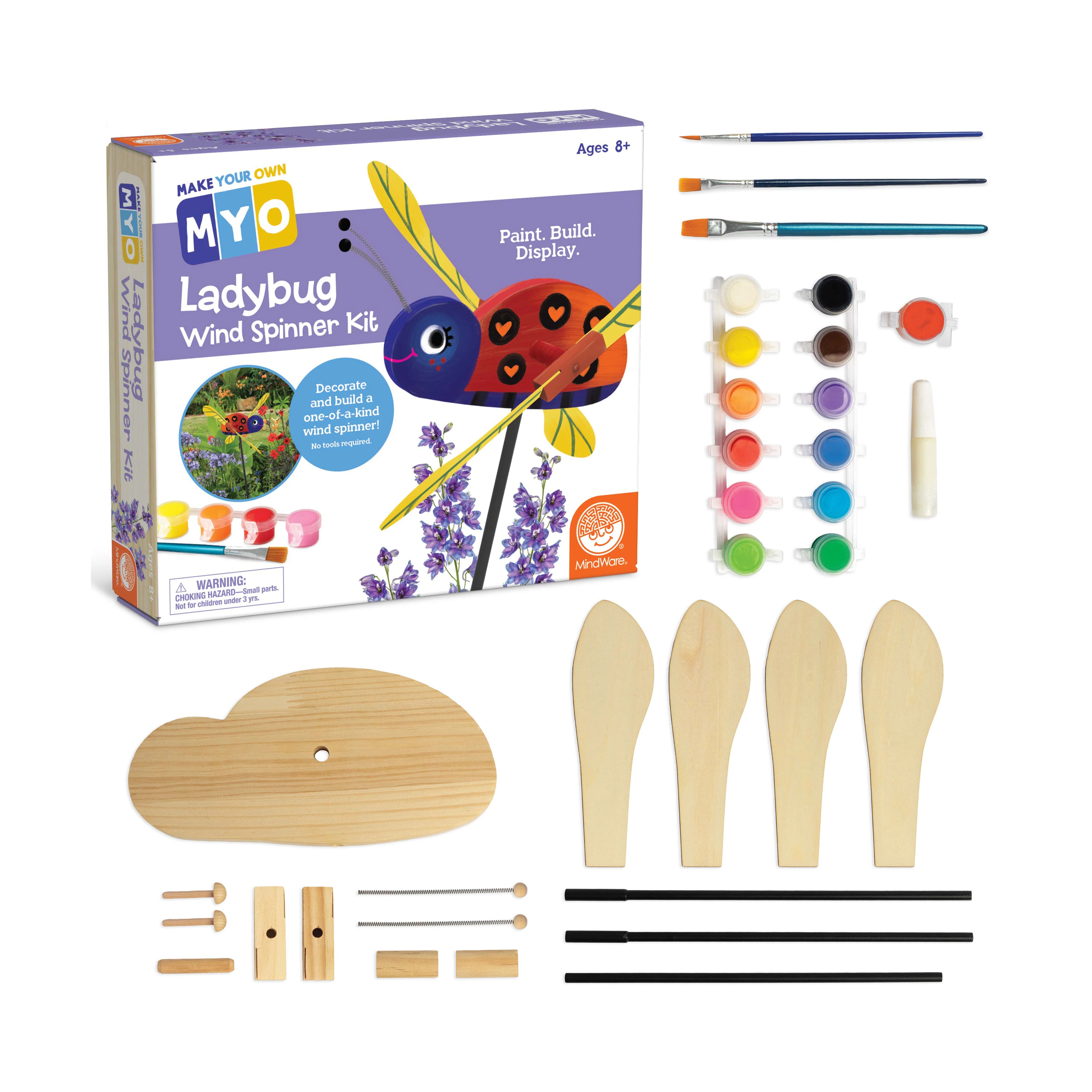 DIY Ladybug Wind Spinner Craft Kit - Create & Paint Your Garden Ornament - Image 5
