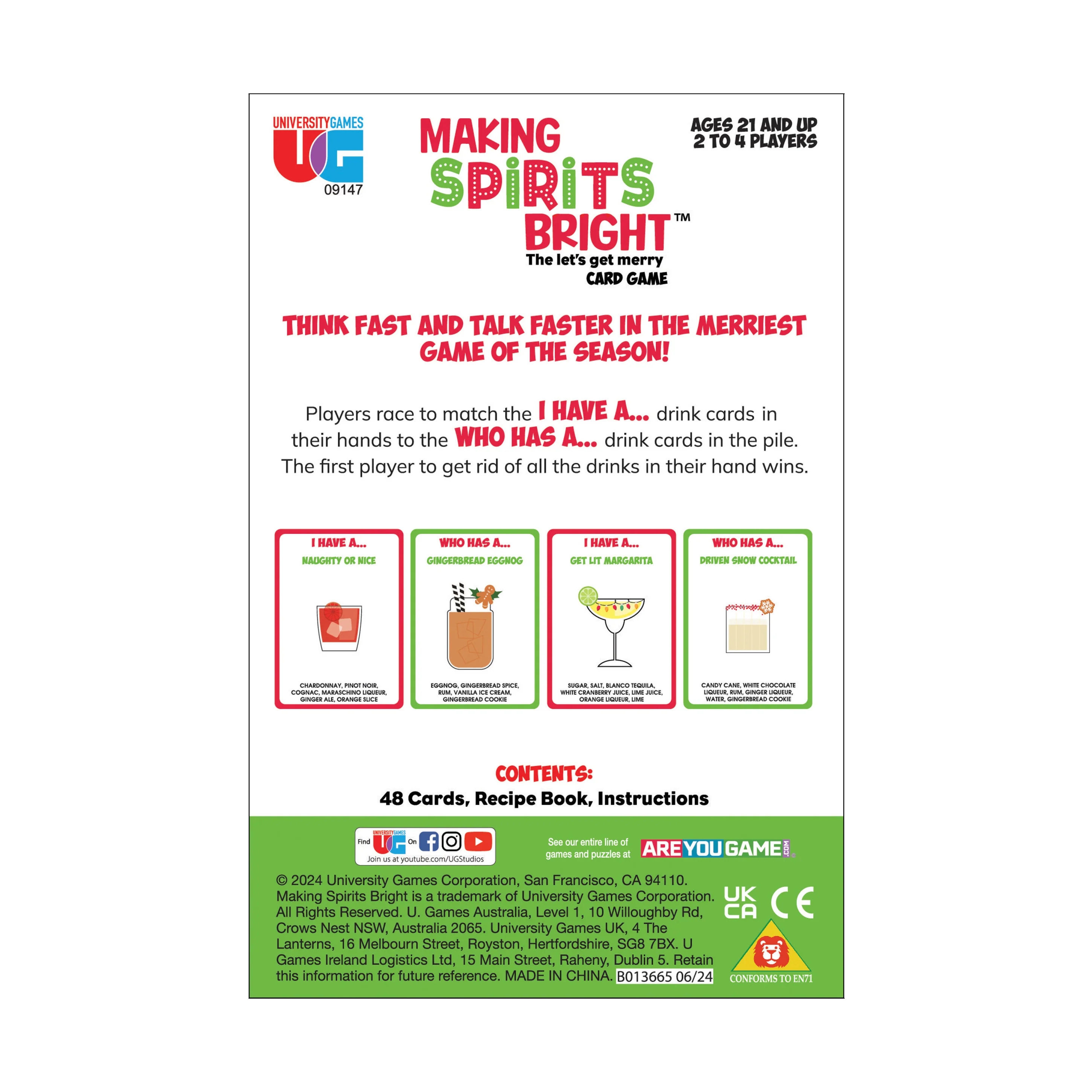 Making Spirits Bright - Let's Get Merry Holiday Card Game - Image 3