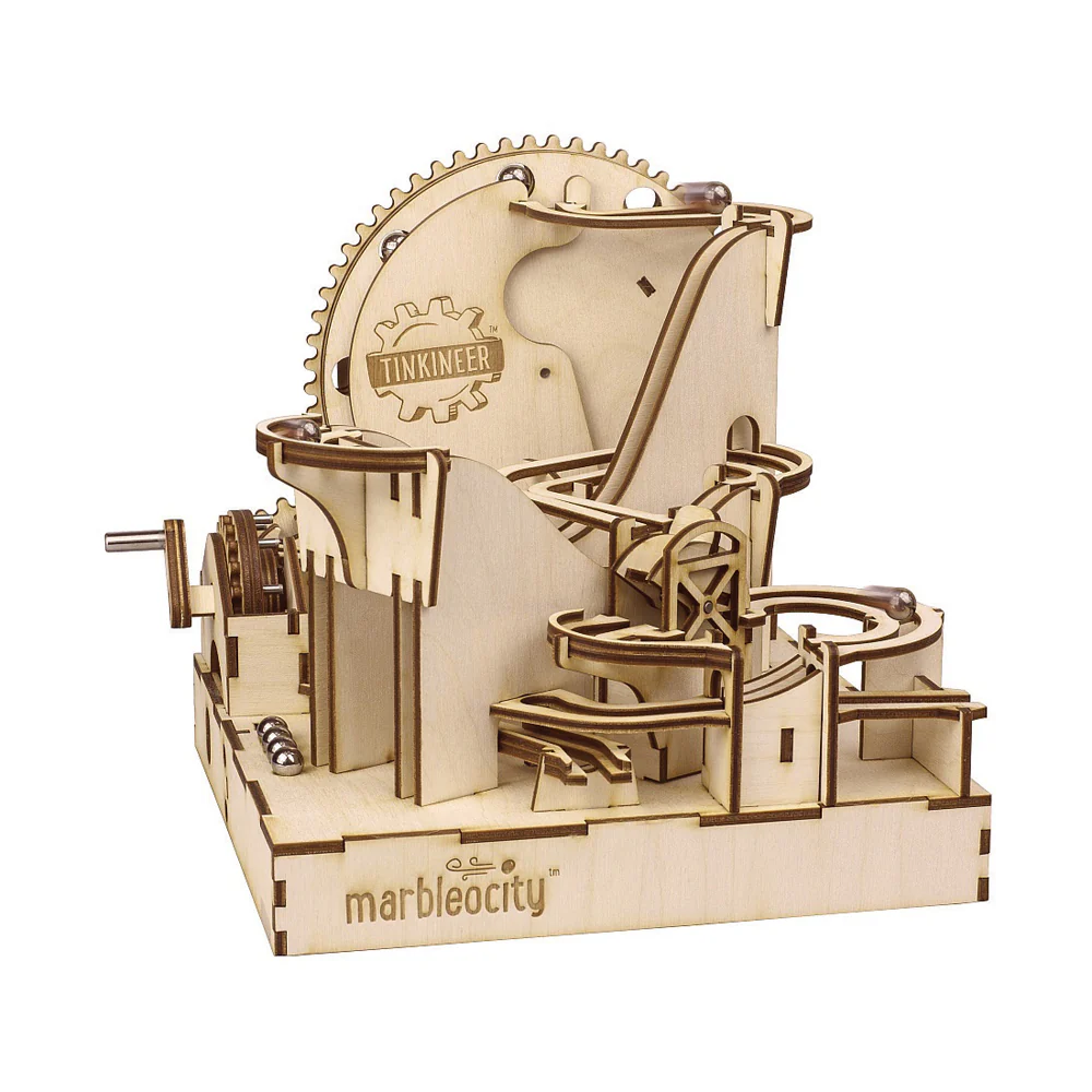PlayMonster Marbleocity Dragon Coaster Maker Kit - Wooden Model Roller Coaster - Image 2