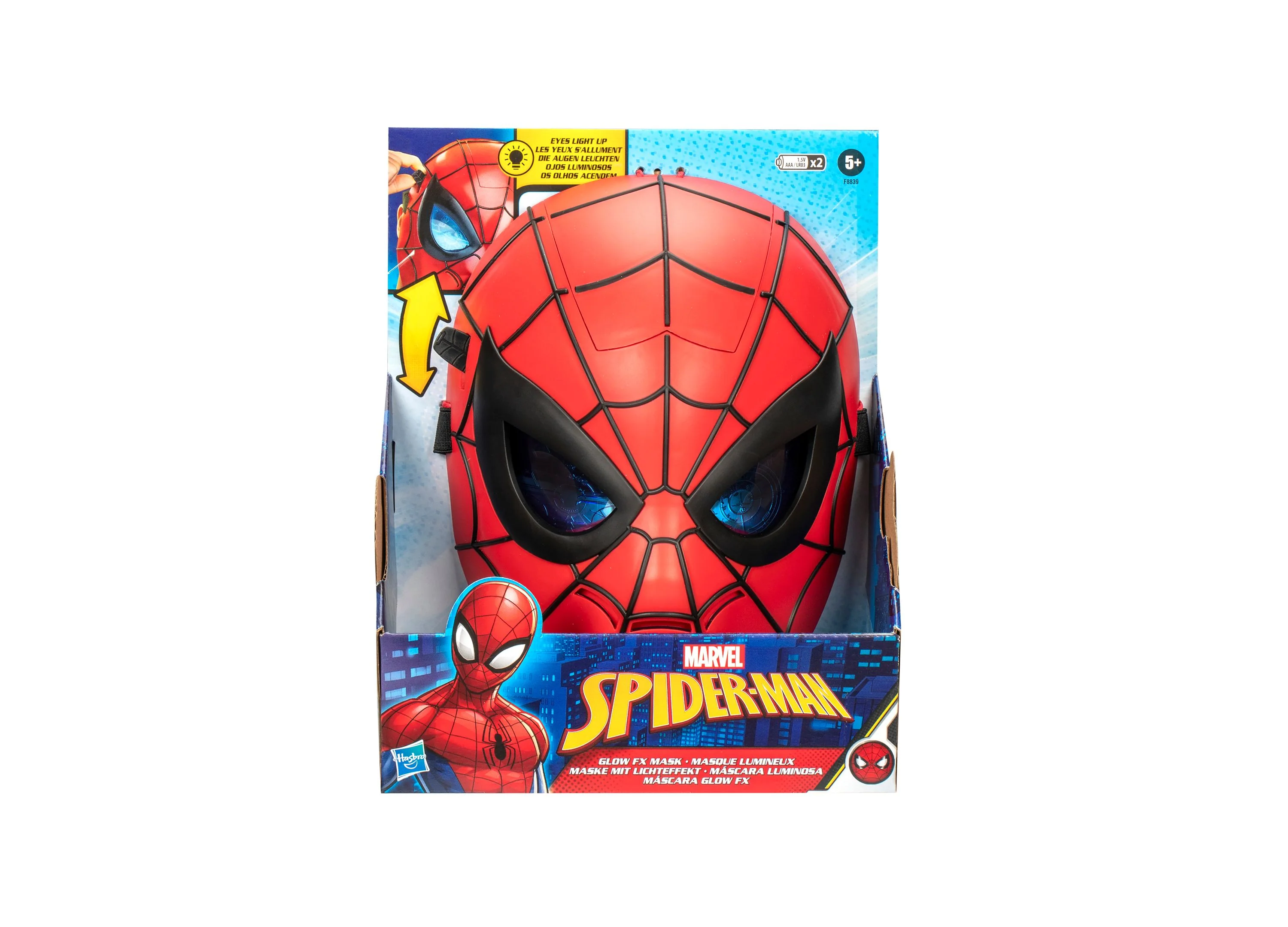 Marvel Spider-Man Glow FX Mask - Electronic Light-Up Eyes - Image 7