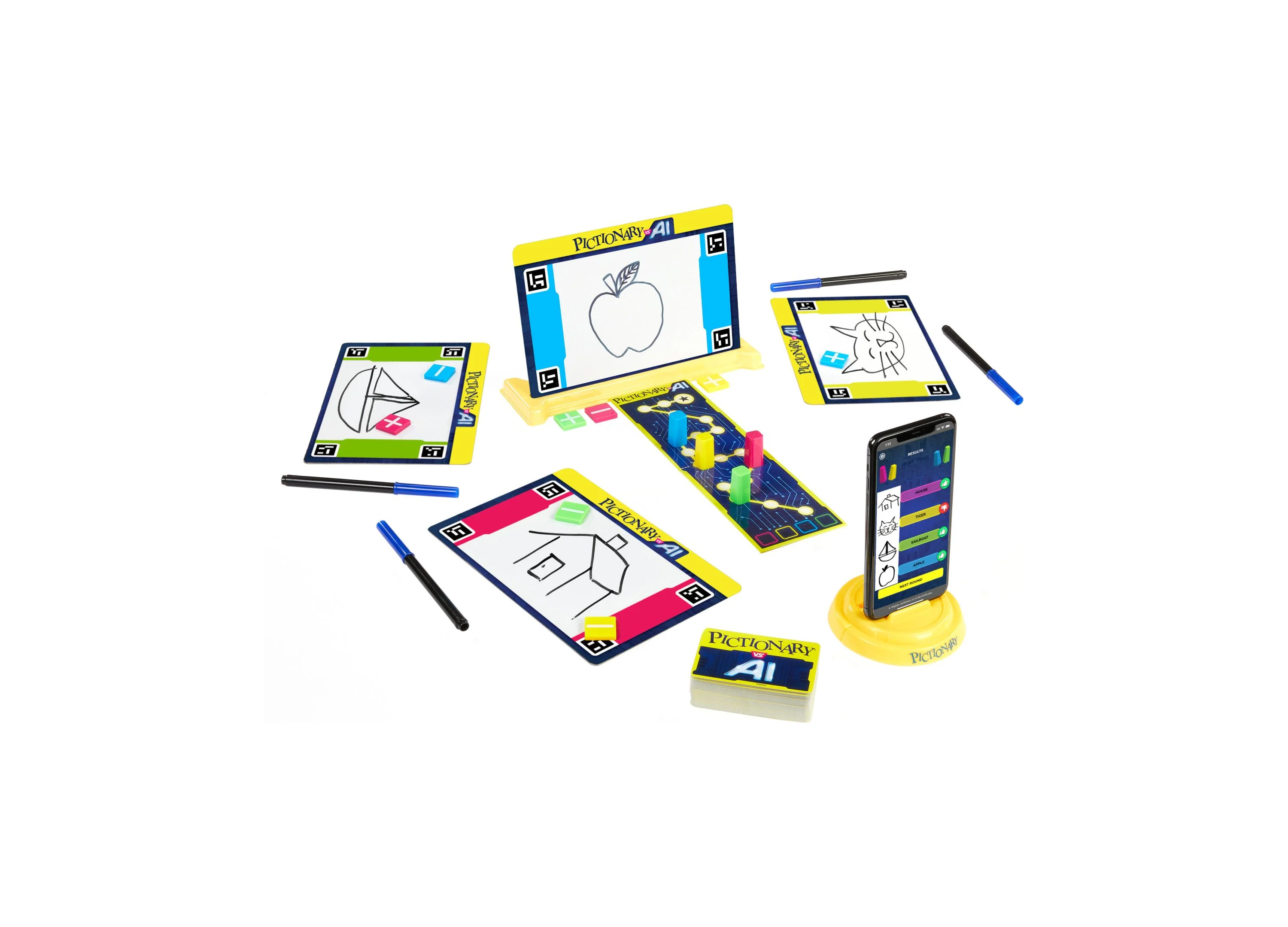 Pictionary Vs AI Board Game by Mattel - Interactive Family Drawing Game - Image 2
