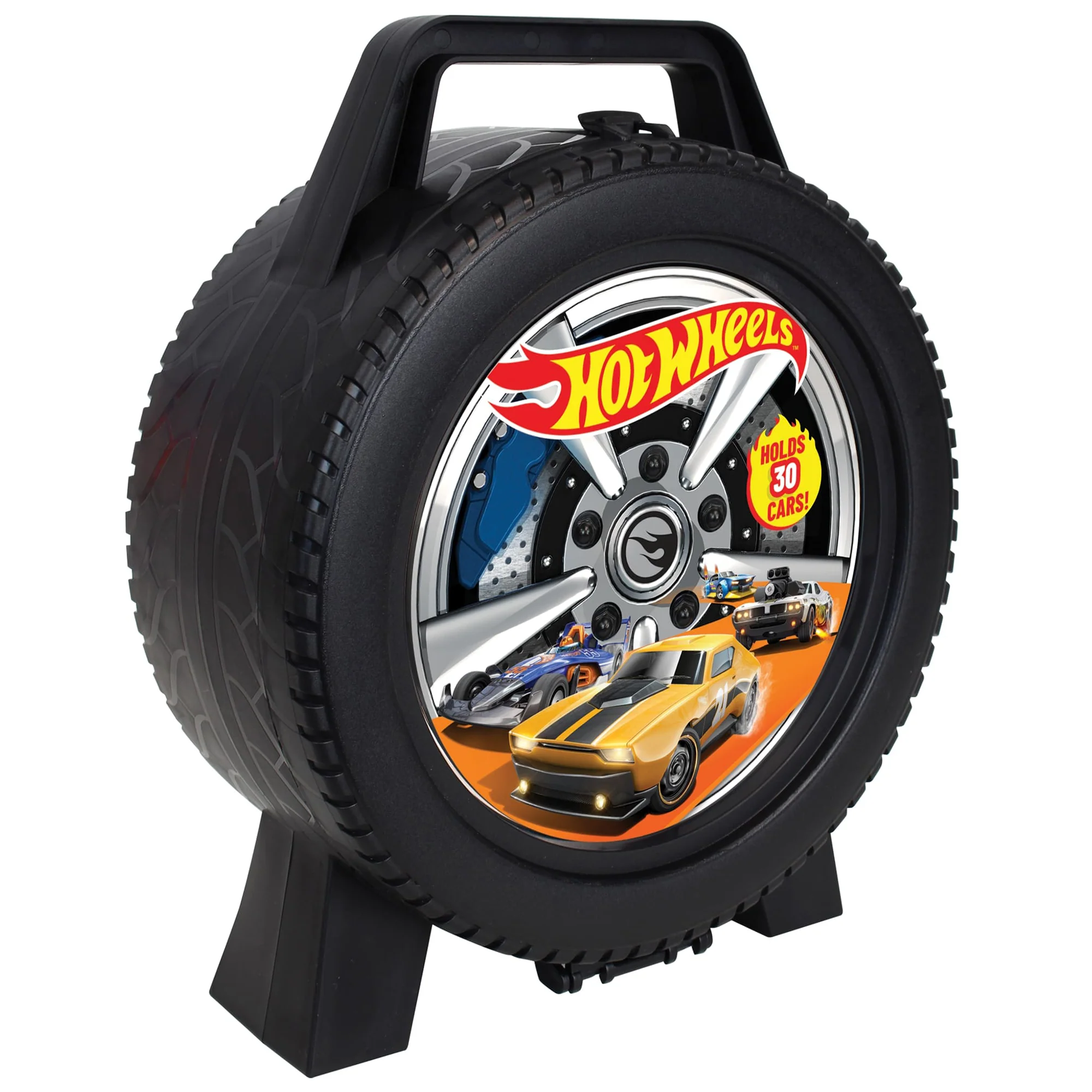 Mattel Hot Wheels 30-Car Portable Storage Case – Wheel-Shaped 1:64 Scale Organizer - Image 3