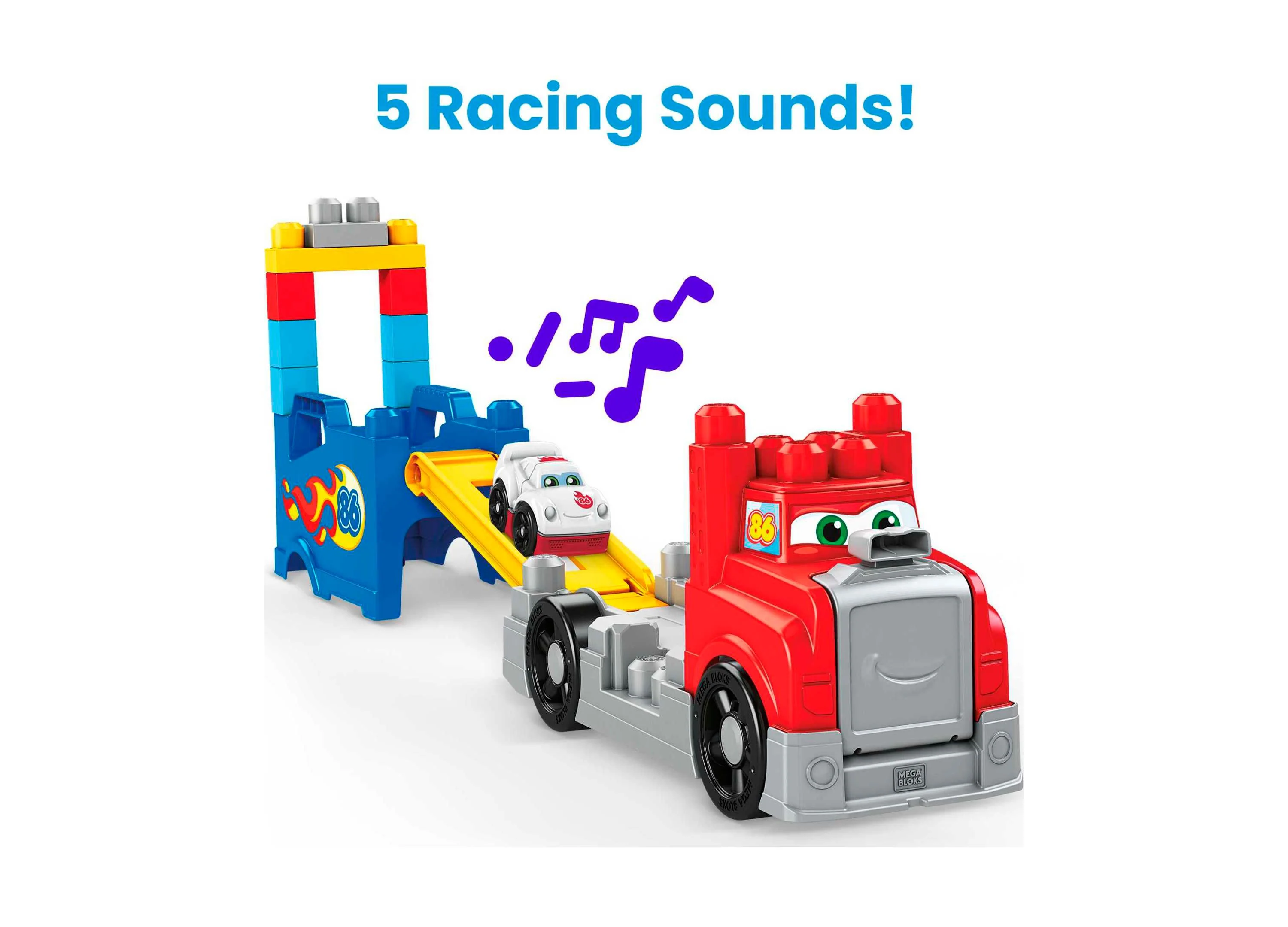 Mega Bloks Build & Race Rig with Sound Effects and Storage - Image 2