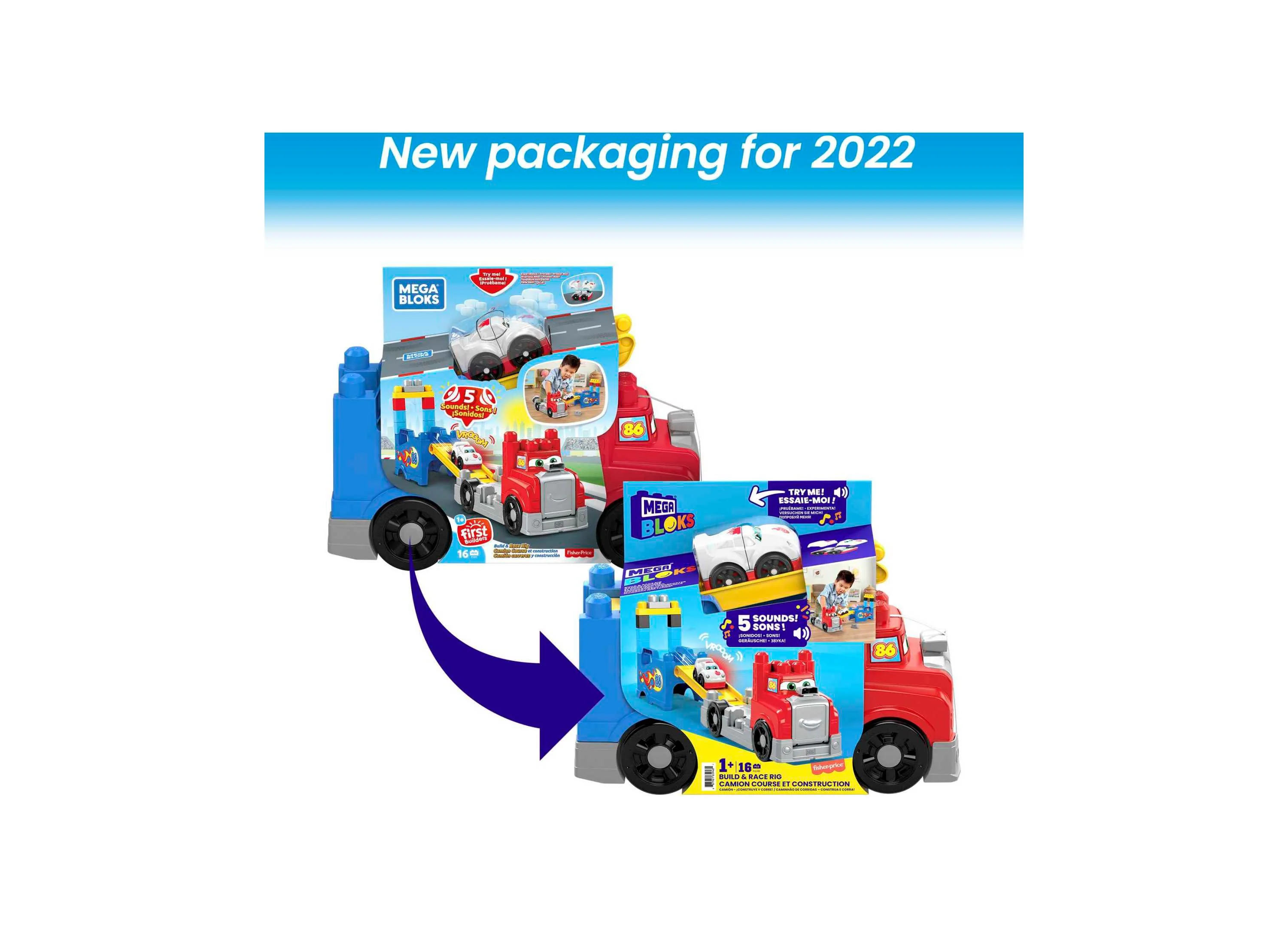 Mega Bloks Build & Race Rig with Sound Effects and Storage - Image 6