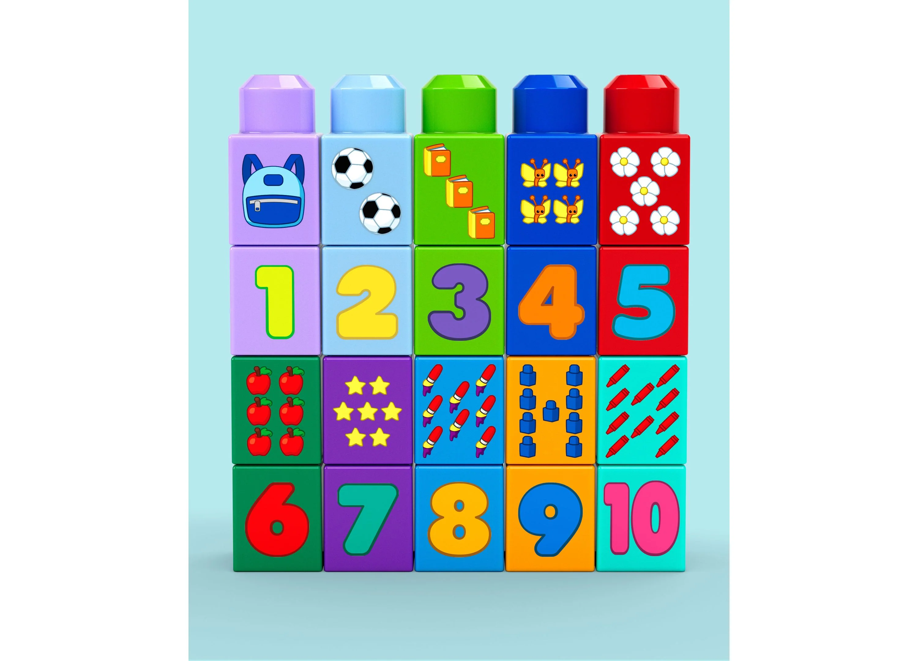 Mega Bloks First Builders Build & Count Bus, 45 Pieces - Image 3