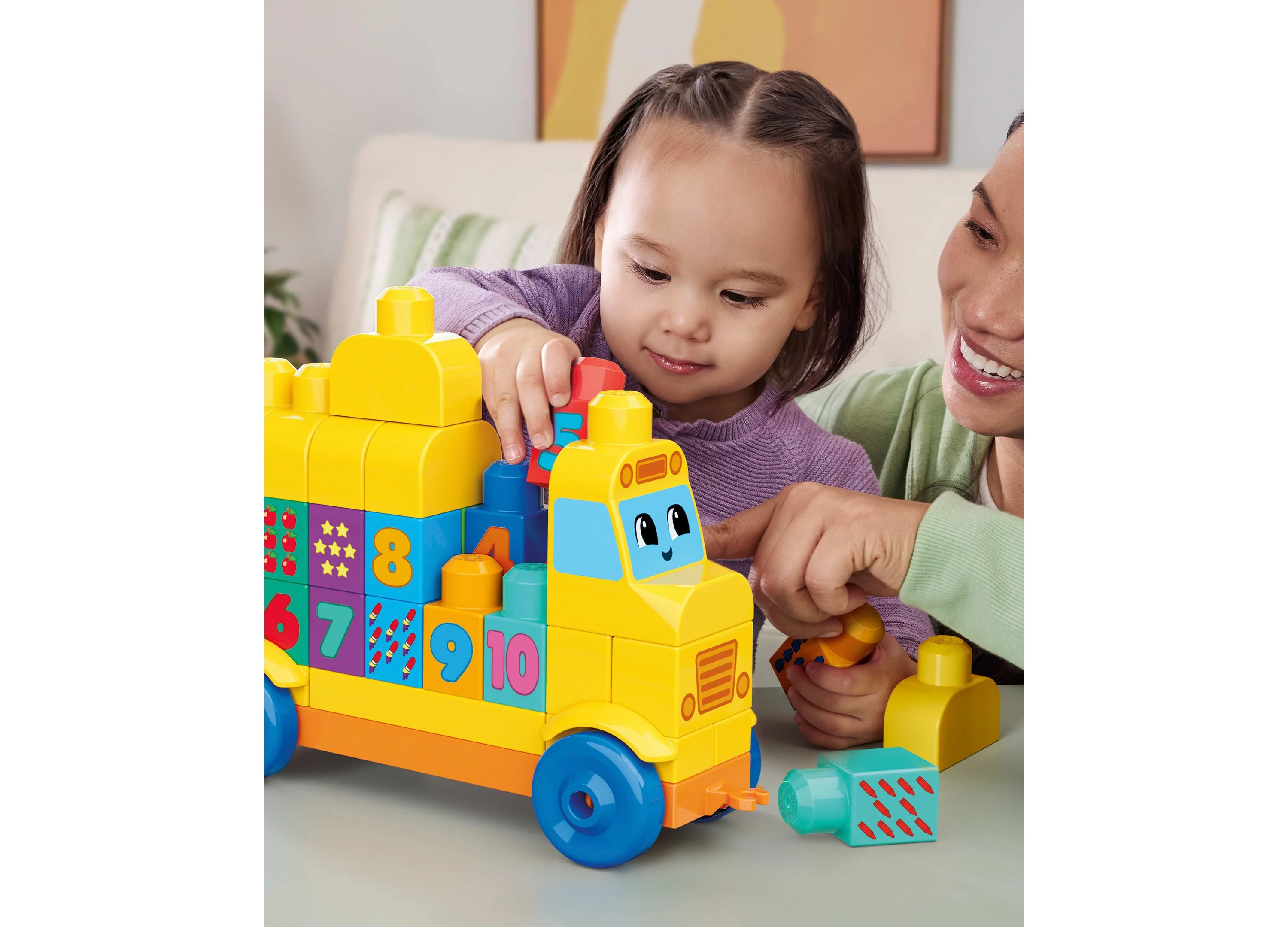 Mega Bloks First Builders Build & Count Bus, 45 Pieces - Image 6