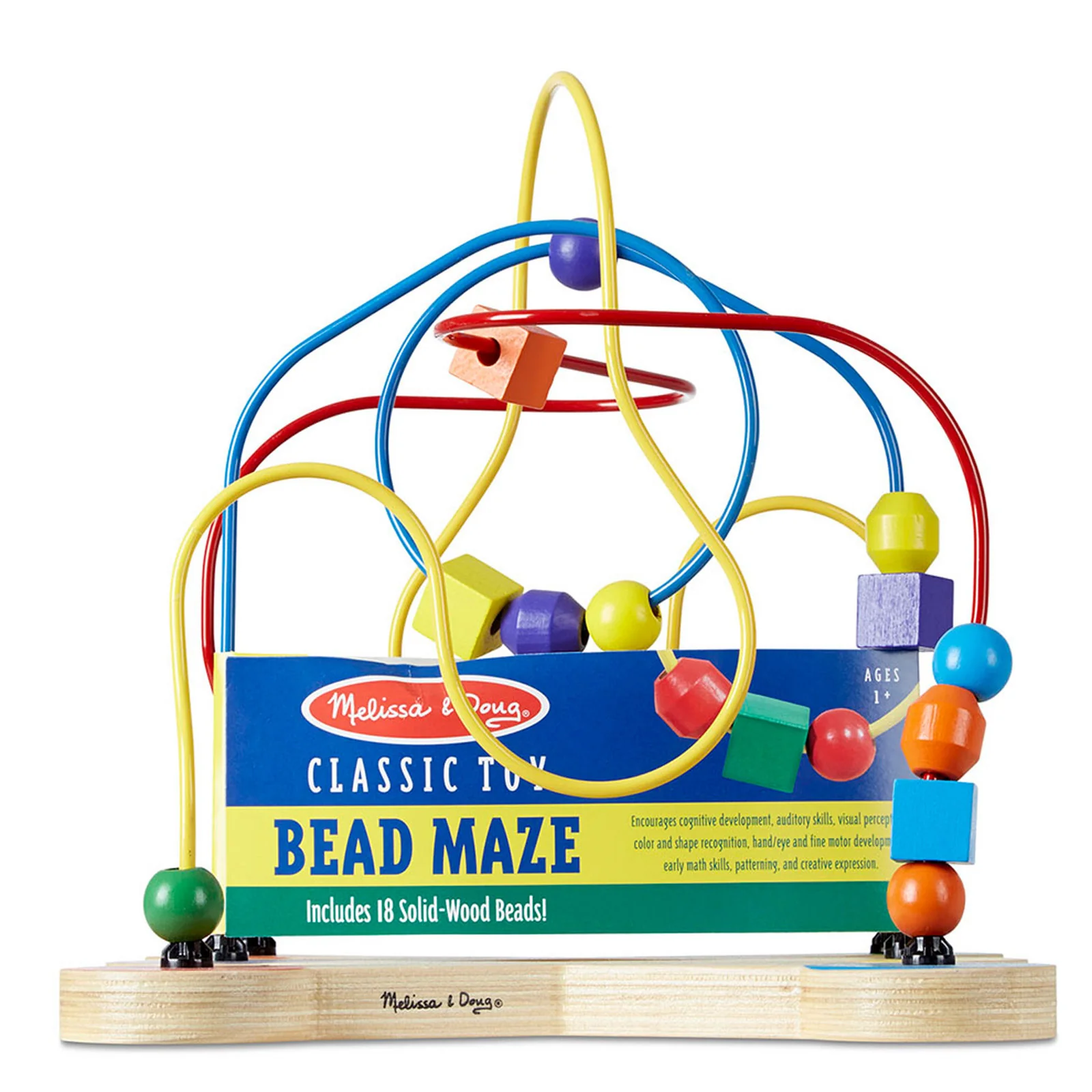 Melissa & Doug Classic Wooden Bead Maze - Educational Toy for Toddlers - Image 2