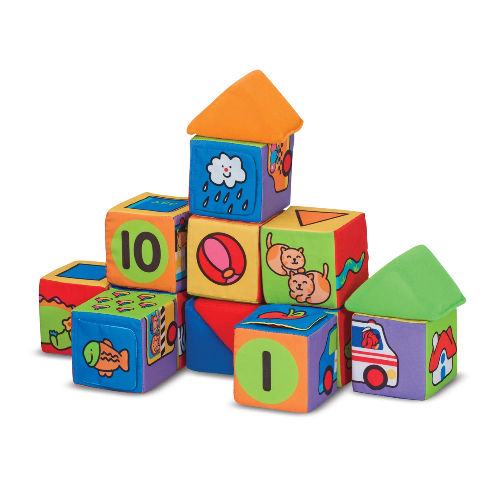 Melissa & Doug Match & Build Soft Blocks ‚Äì 14-Piece Set - Image 2