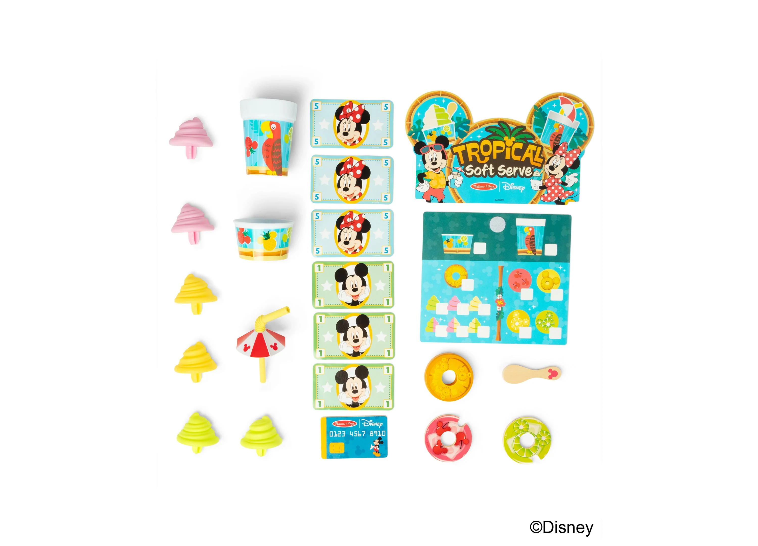 Melissa & Doug Mickey Tropical Soft Serve Playset - Wooden Toy - Image 8