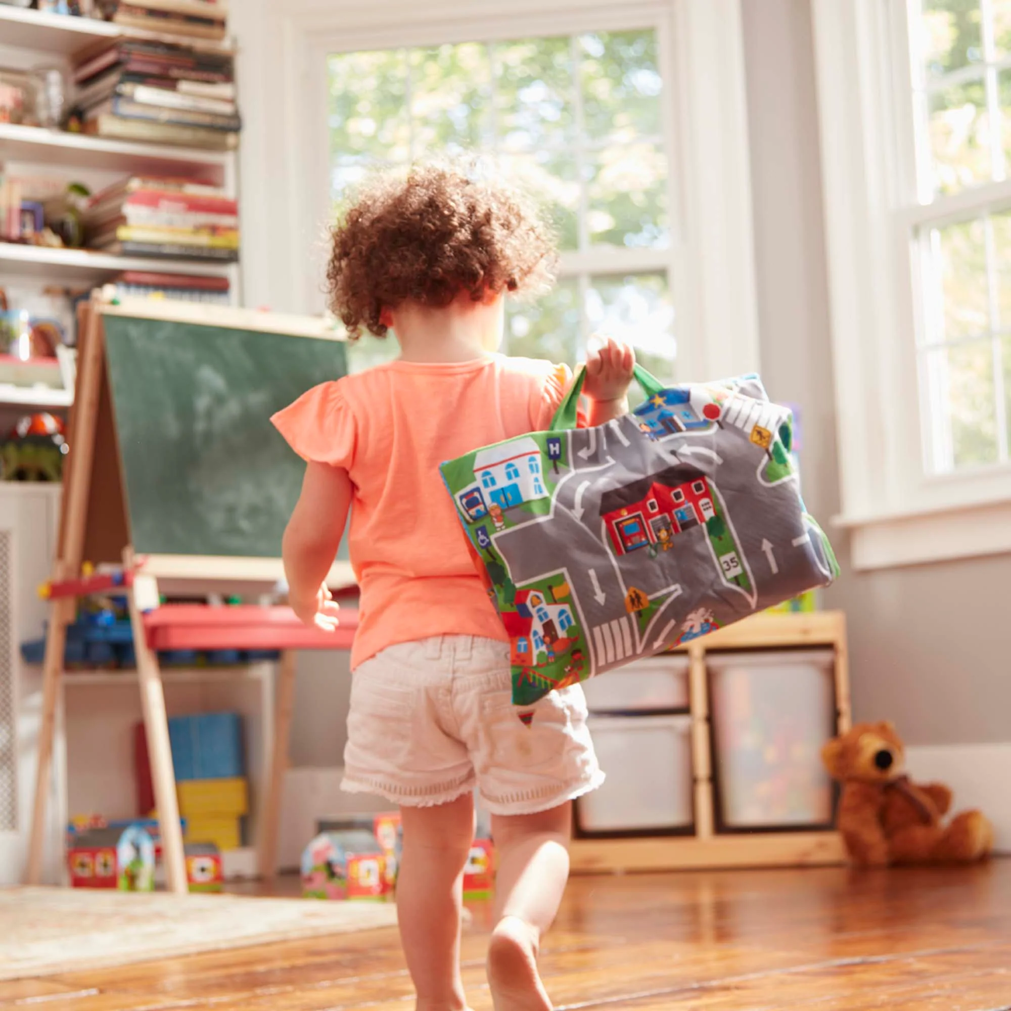 Melissa & Doug Take-Along Town Play Mat – Interactive Travel Toy - Image 4
