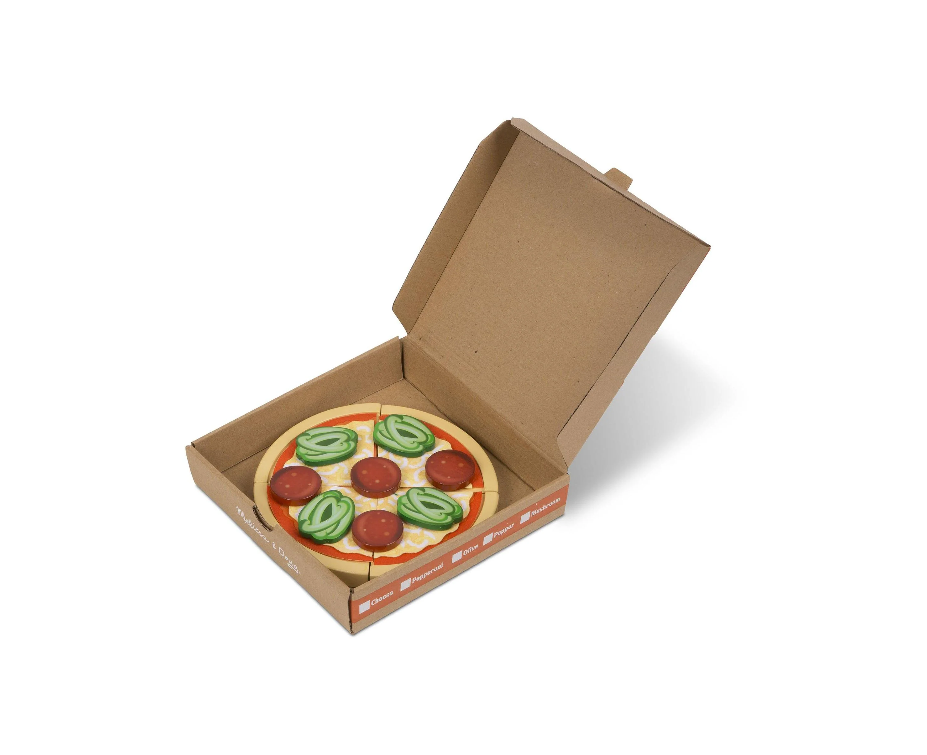 Melissa & Doug Top & Bake Wooden Pizza Counter Play Set - 41 Pieces - Image 4
