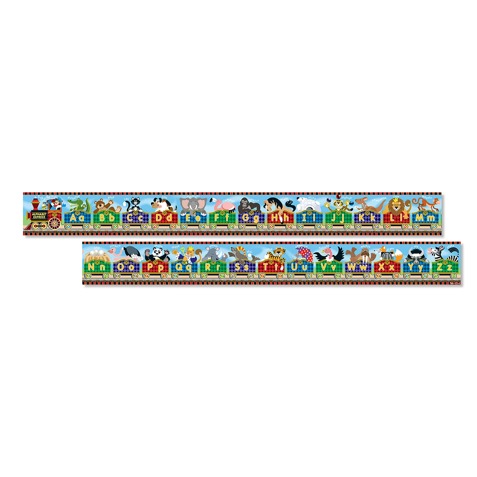 Melissa & Doug Alphabet Express 2 Pack Floor Puzzles – 27 pc - Image 3