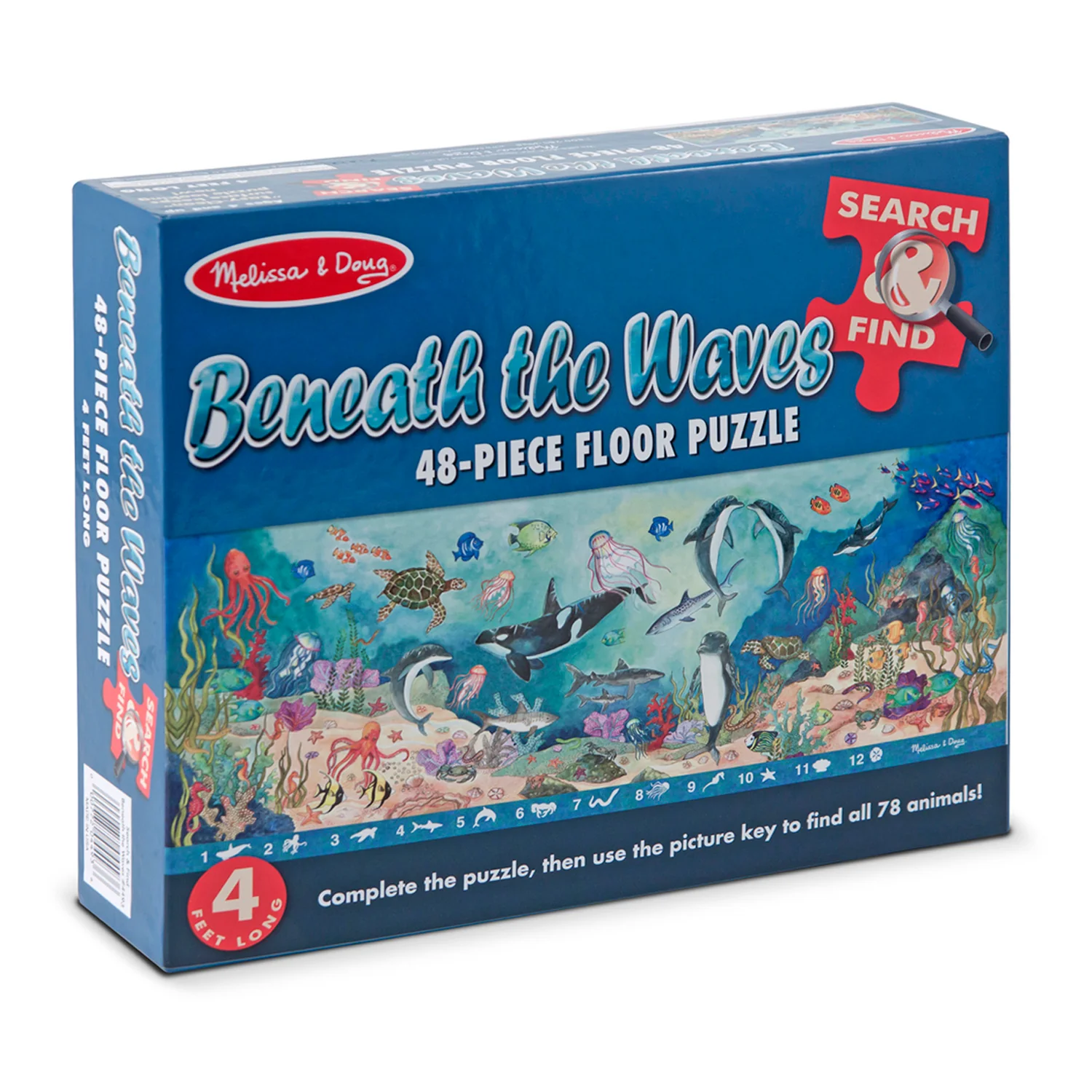Melissa & Doug Beneath the Waves 48-Piece Floor Puzzle - Image 2