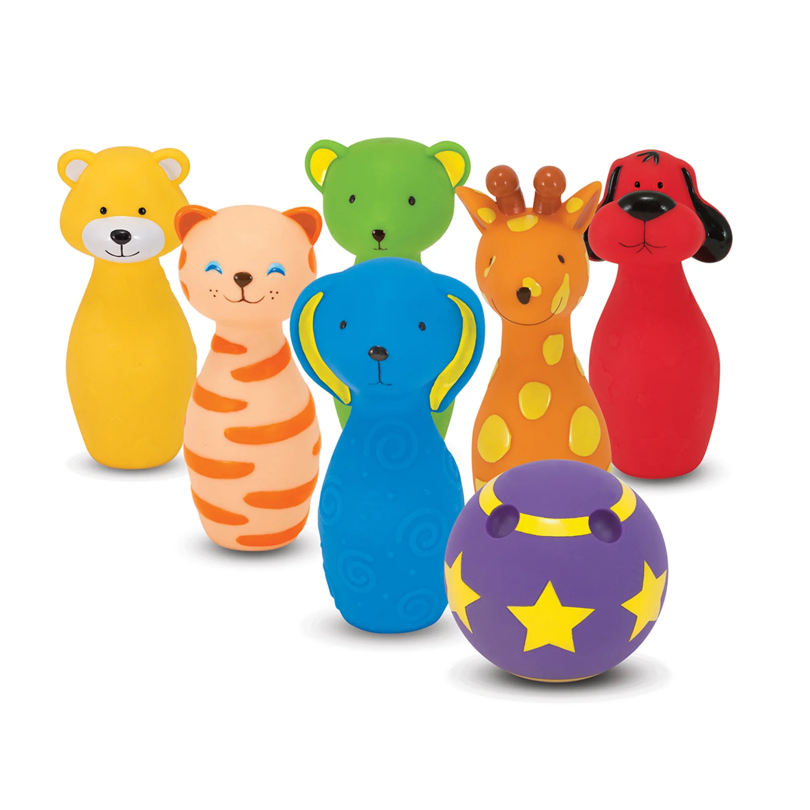 Melissa & Doug Bowling Friends - Colorful Animal Preschool Playset - Image 2