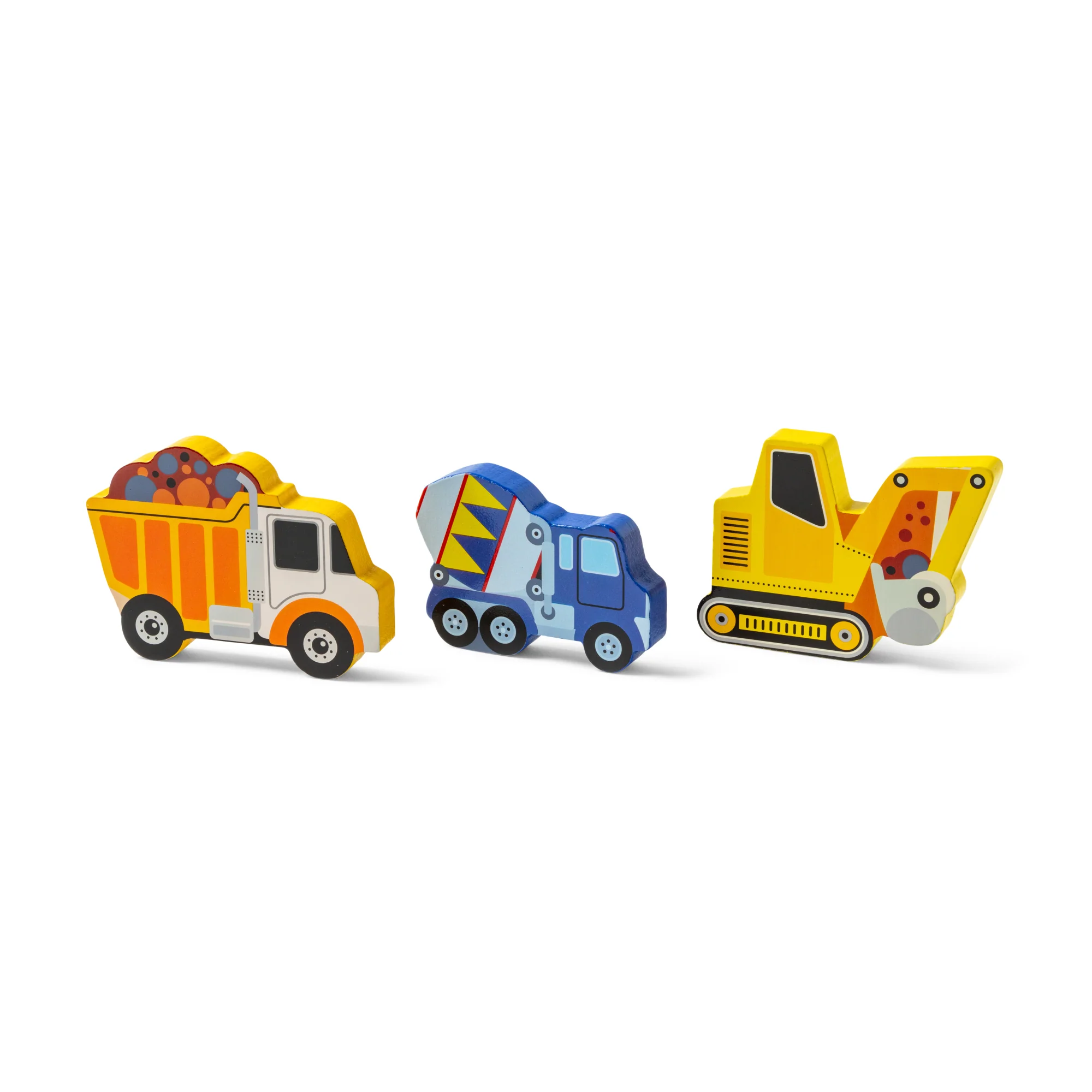 Melissa & Doug Construction Vehicles 6-Piece Wooden Chunky Puzzle - Image 4