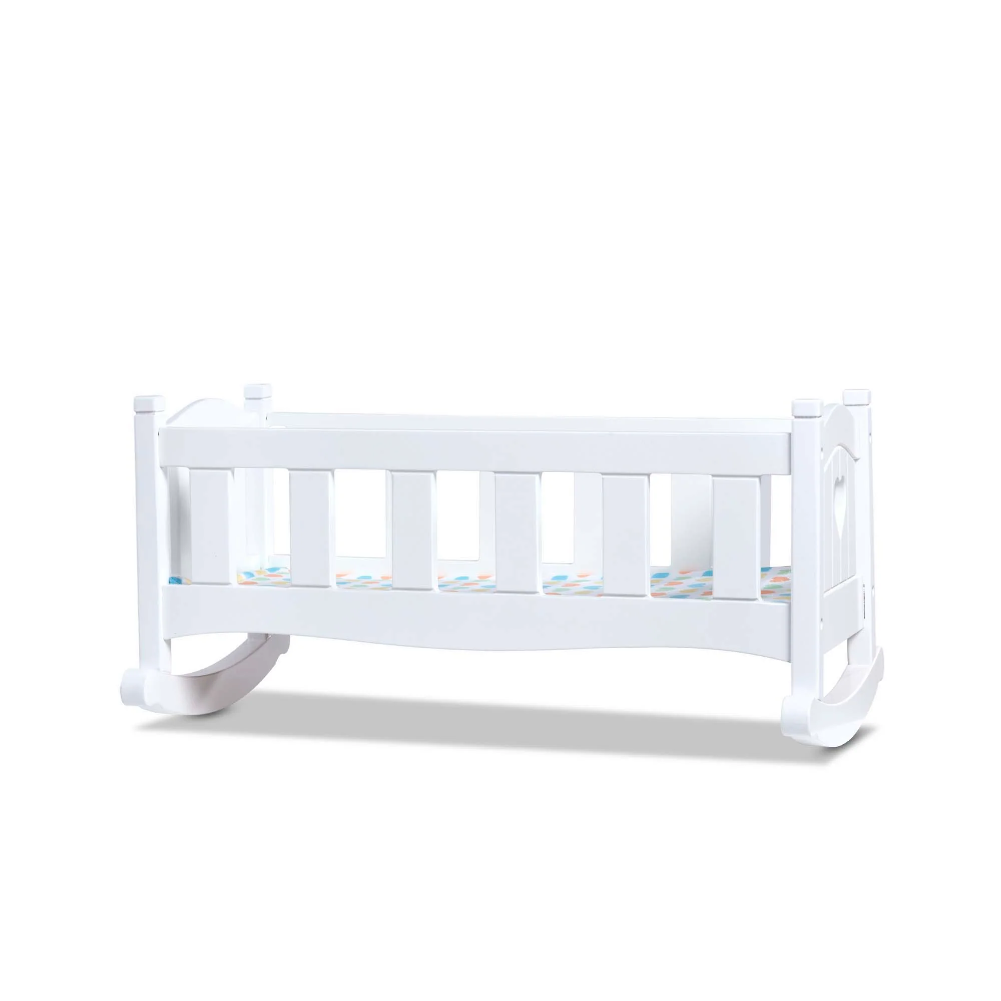 Melissa & Doug Mine to Love Wooden Doll Rocking Cradle - Image 2