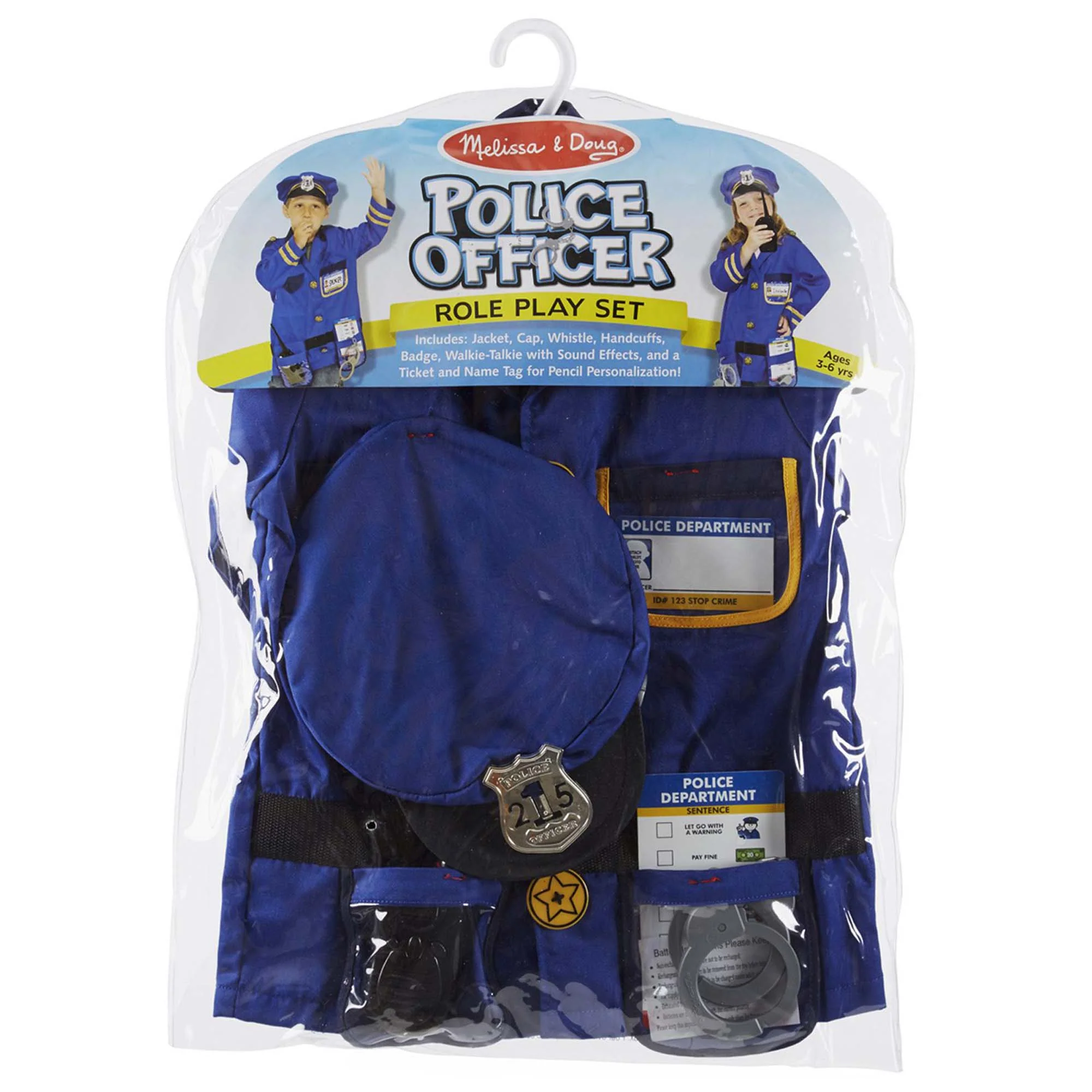 Melissa & Doug Police Officer Role Play Costume Set - Ages 3-6 - Image 2