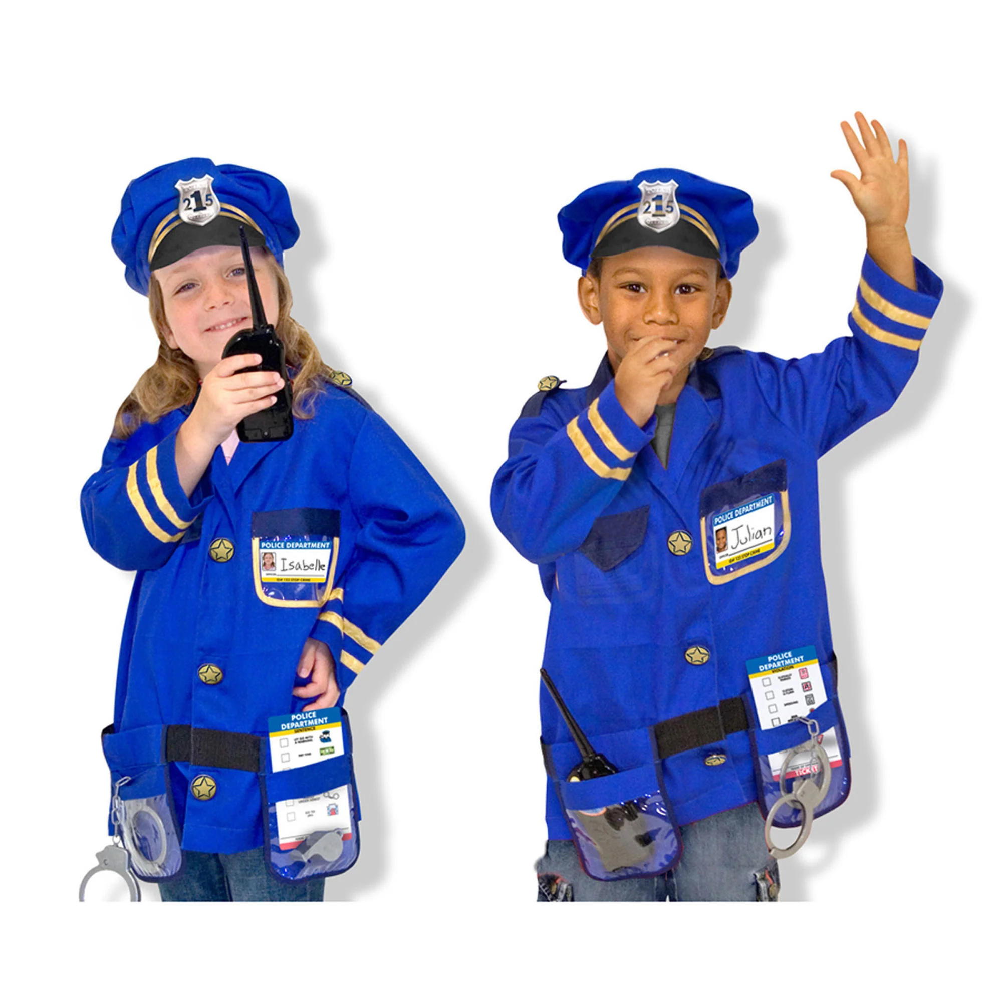 Melissa & Doug Police Officer Role Play Costume Set - Ages 3-6 - Image 5