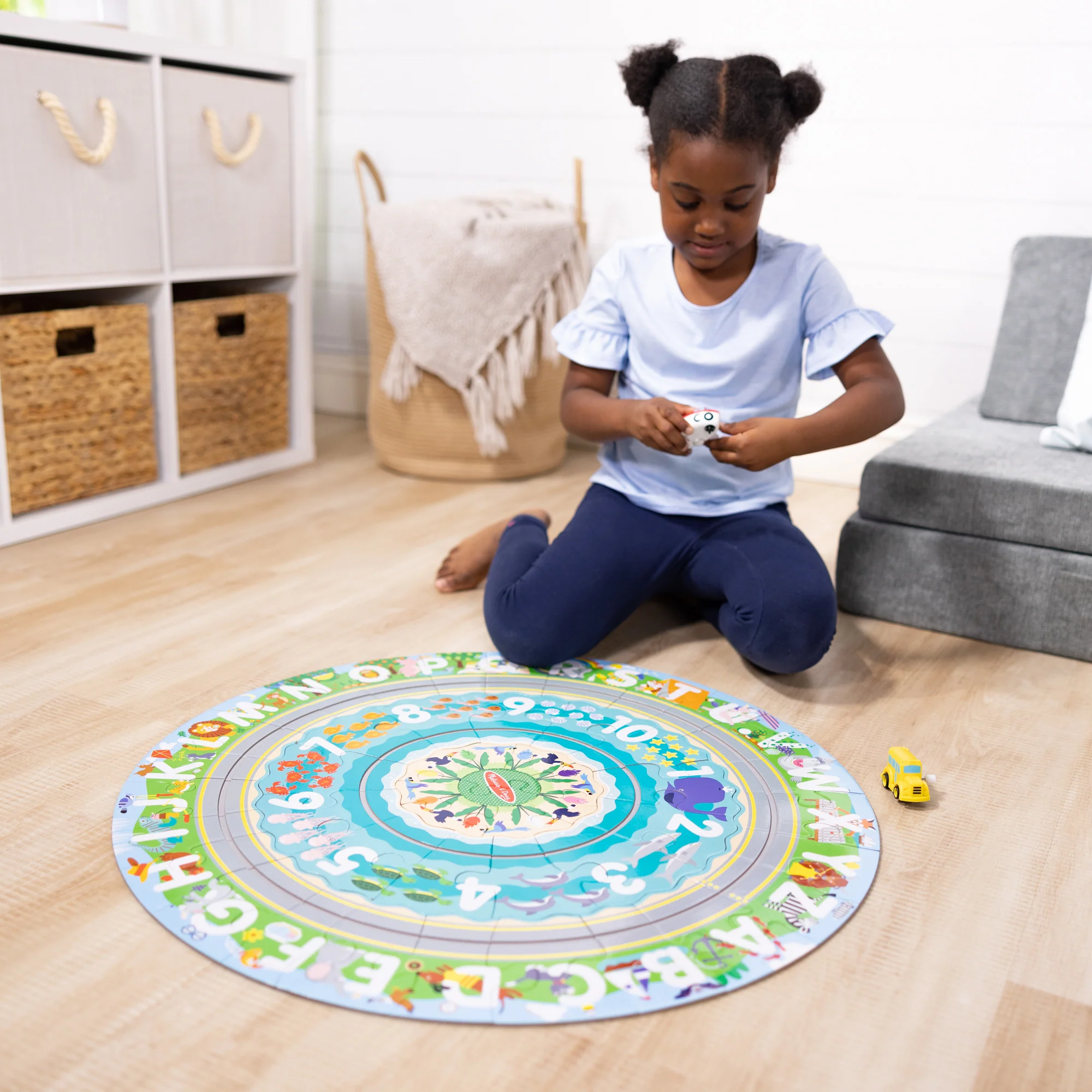 Melissa & Doug Round the Shore 48-Piece Floor Puzzle & Play Set - Image 7