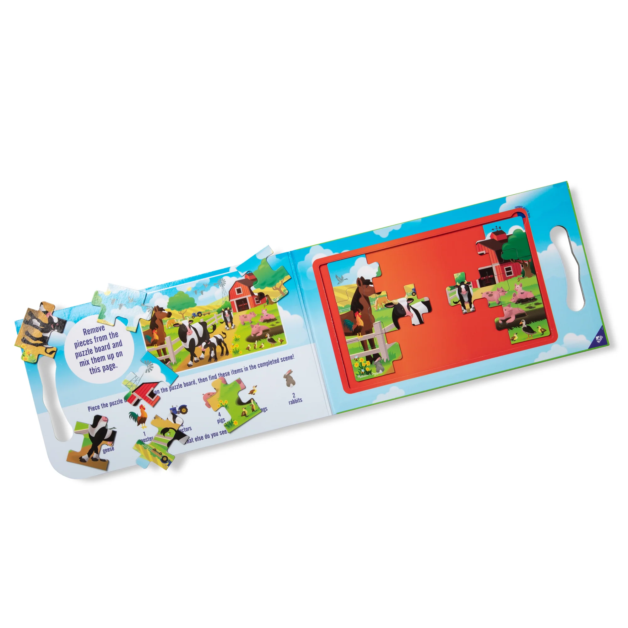 Melissa & Doug On the Farm 2-Pack Magnetic Puzzles - 15 pc each - Image 2