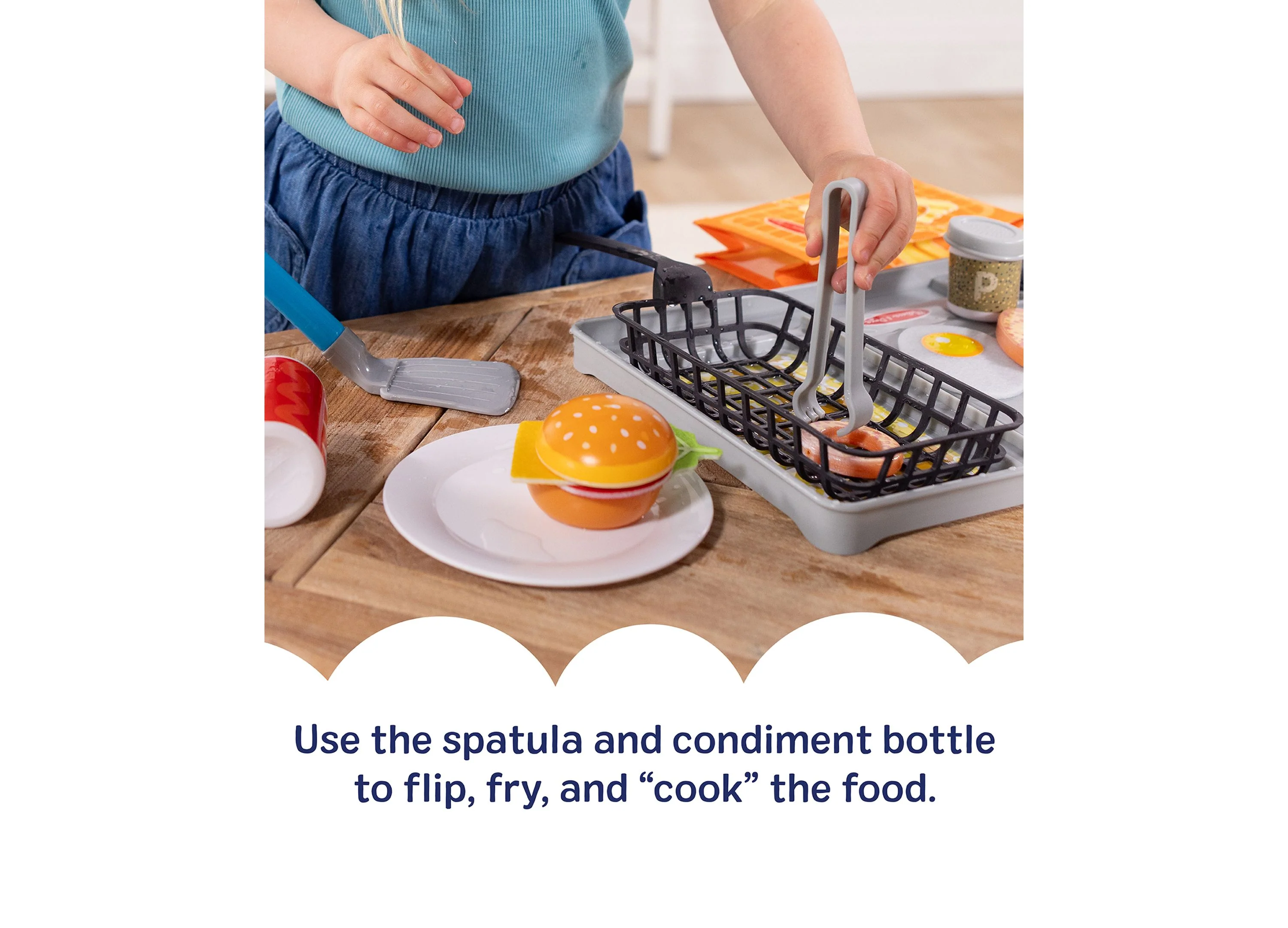 Melissa & Doug Water Wow Flip & Fry Play Set - Colorful Cooking Fun - Image 2