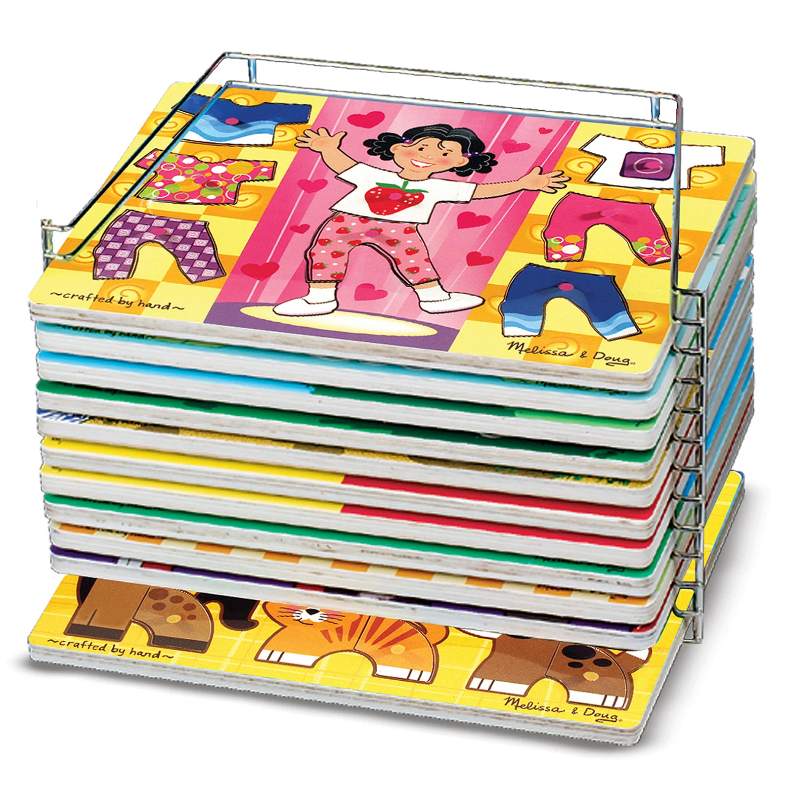 Melissa & Doug Sturdy Metal Puzzle Storage Rack - Image 2