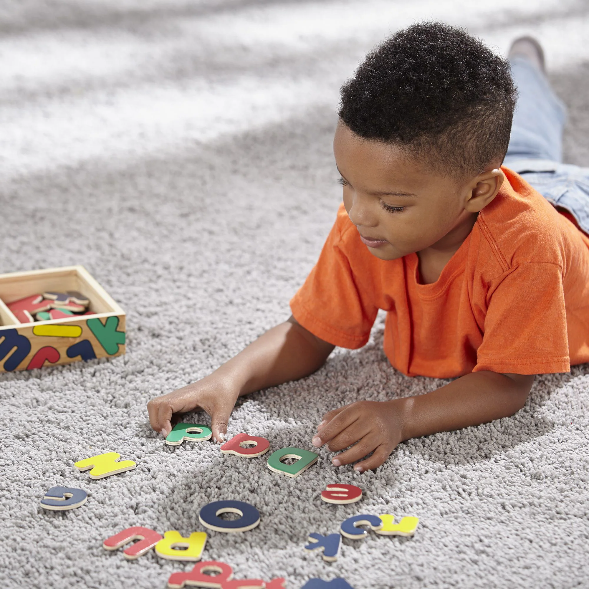 Melissa & Doug Alphabet Adventure - Wooden Magnetic Letters Set - Image 3