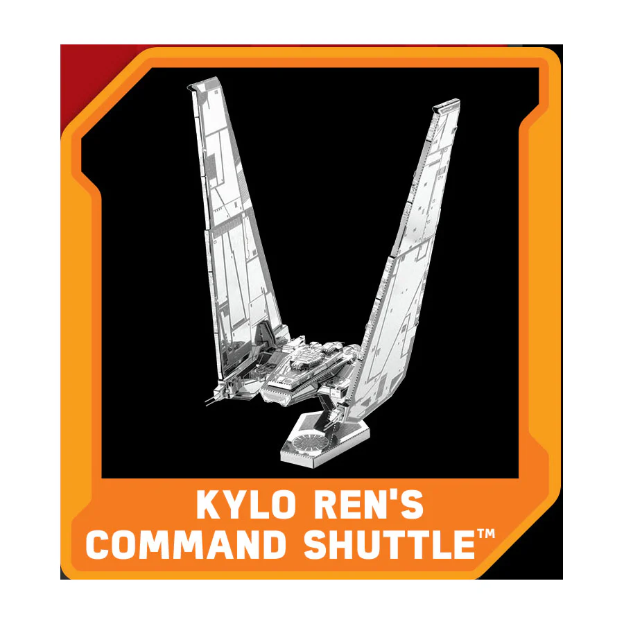 Star Wars Kylo Ren's Command Shuttle Metal Earth 3D Model Kit - Image 2