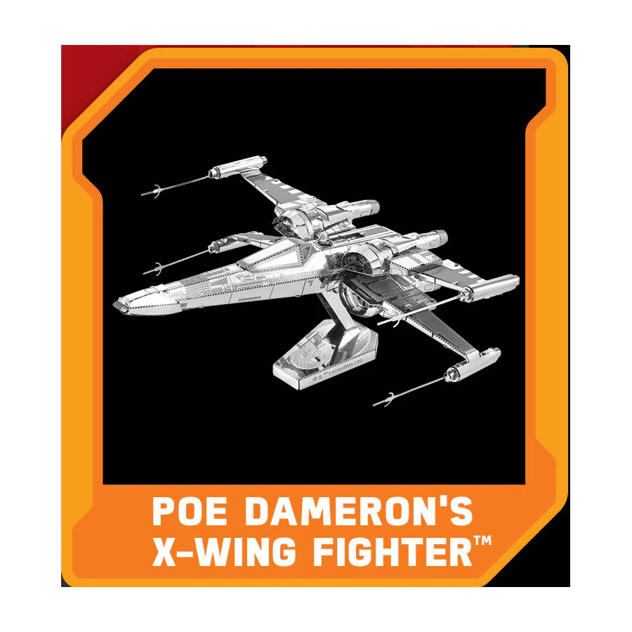 Star Wars Episode 7 Poe Dameron's X-Wing Fighter 3D Metal Model Kit - Image 3