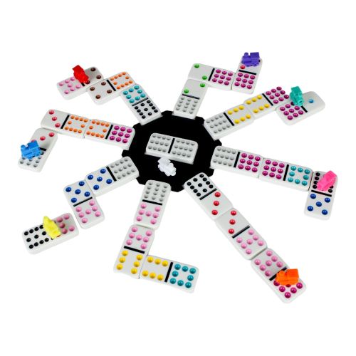 Mexican Train Dominoes Deluxe Set in Tin with Electronic Sounder - Image 6