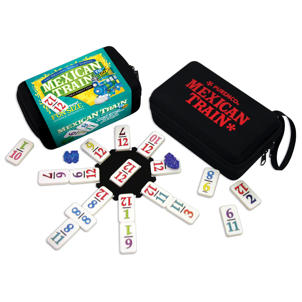 Mexican Train To Go Number Dominoes Set by Puremco - Image 2