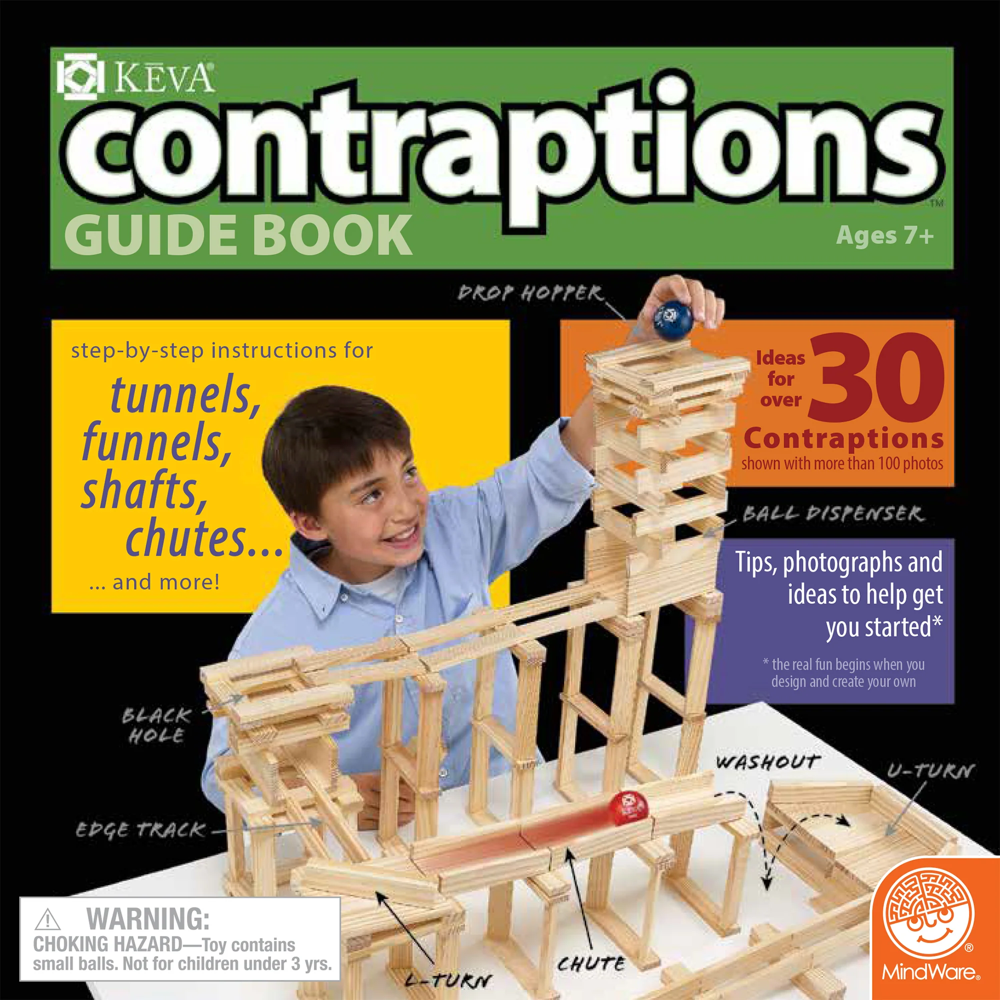 MindWare KEVA Contraptions 200-Piece Plank Set - STEM Building Toy - Image 2